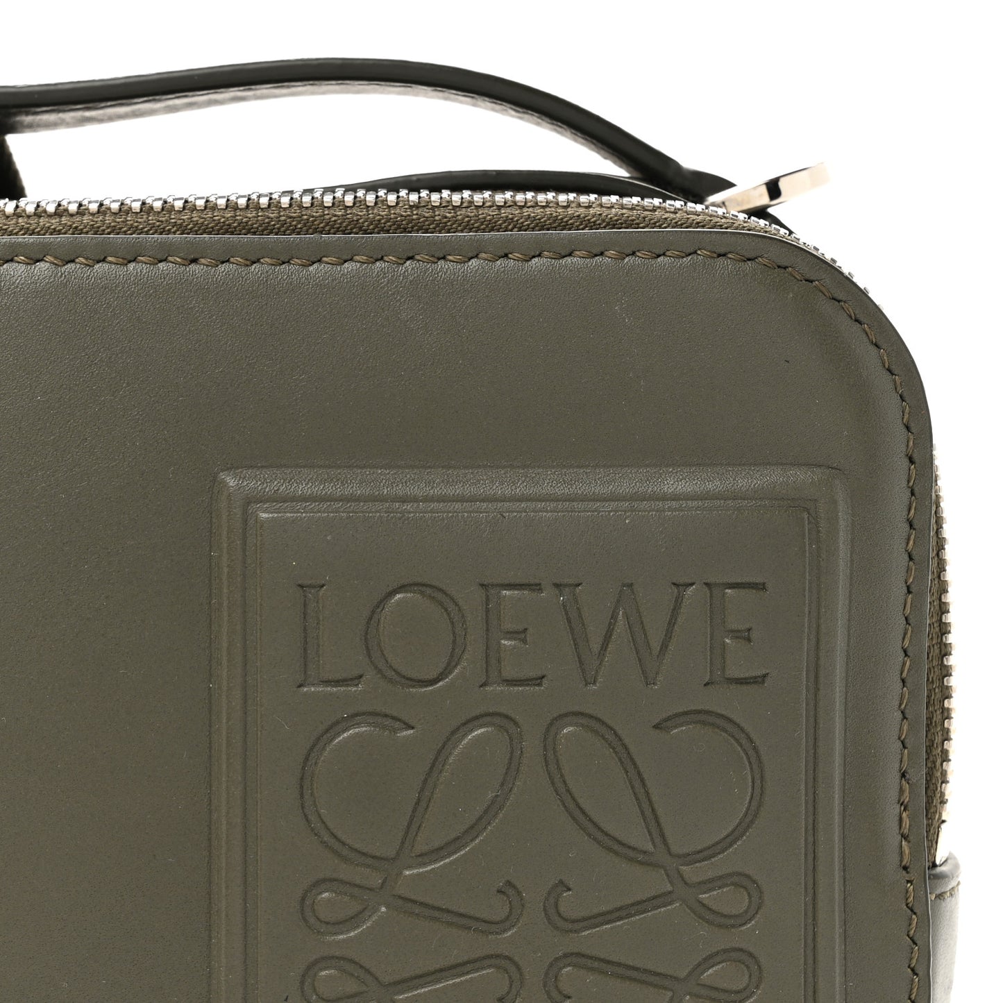 Satin Calfskin Mini Camera Bag Olive Green