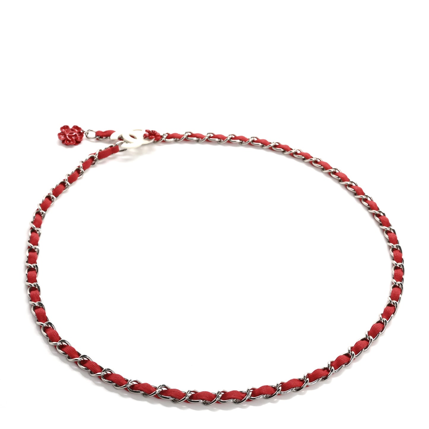 Camellia Chain Belt Red