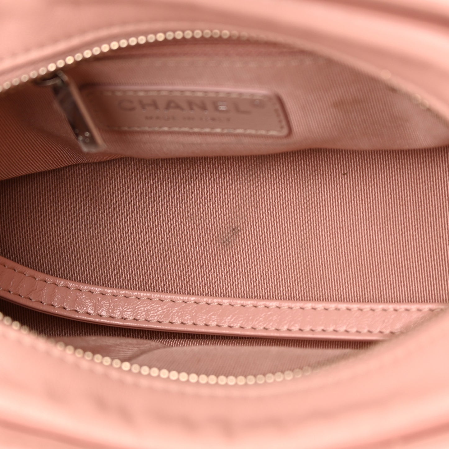 Aged Calfskin Quilted Small Gabrielle Hobo Pink