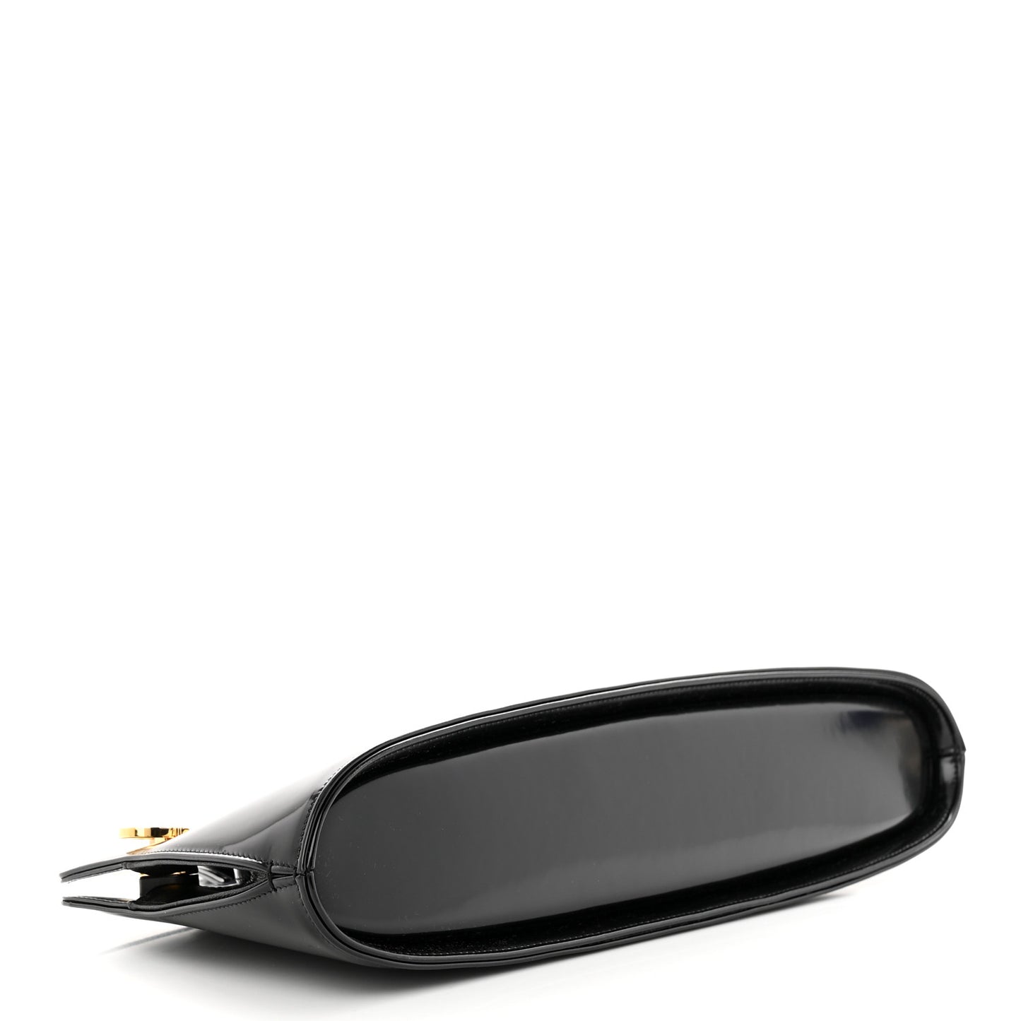 Brushed Off Calfskin Wanda East West Top Handle Bag Black