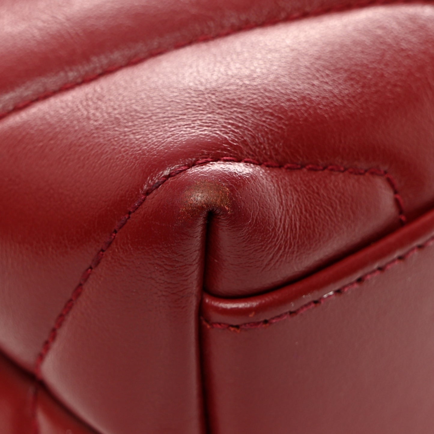 Calfskin Y Quilted Monogram Toy Loulou Crossbody Bag Rouge