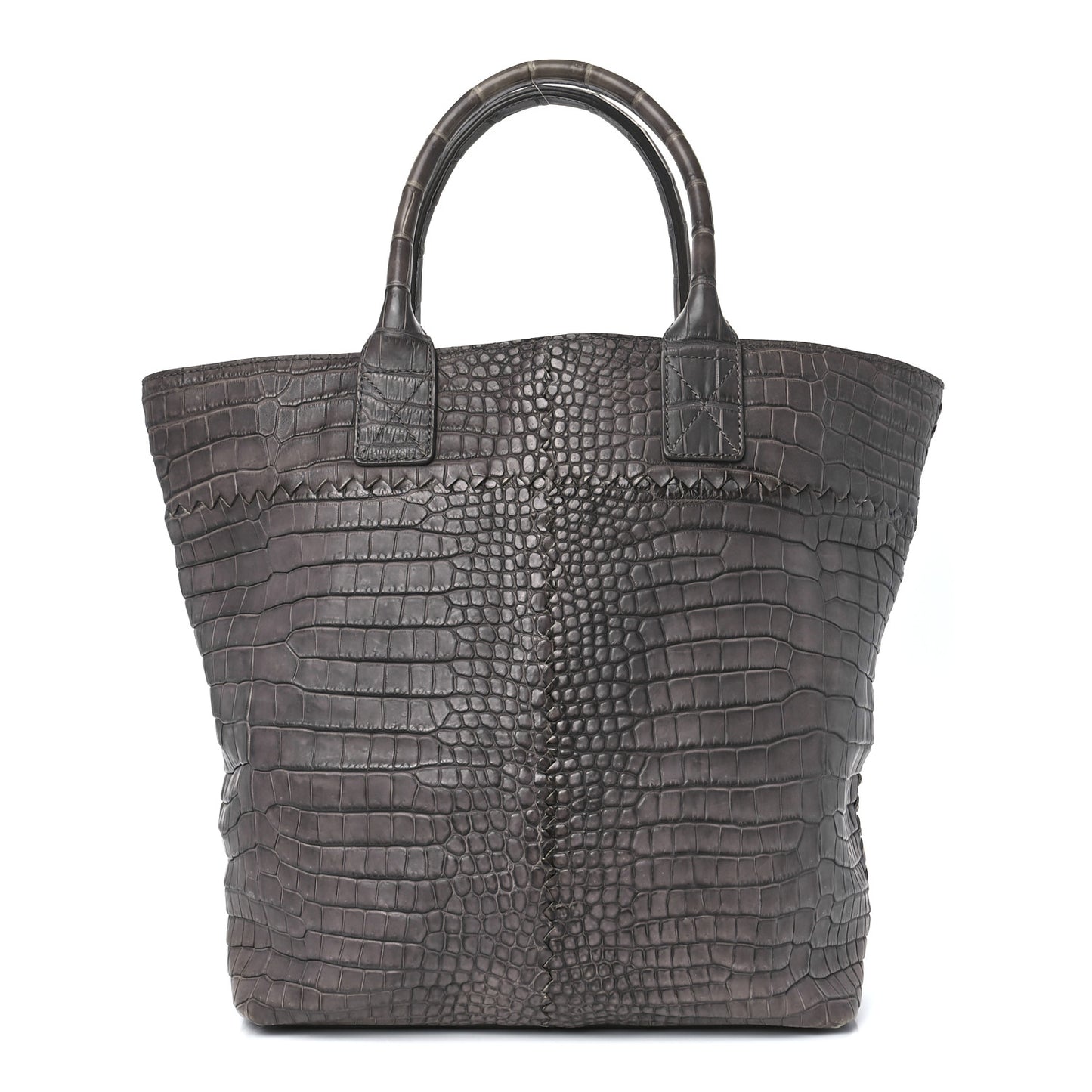 Matte Crocodile Top Handle Weekender Bag Tote Purple
