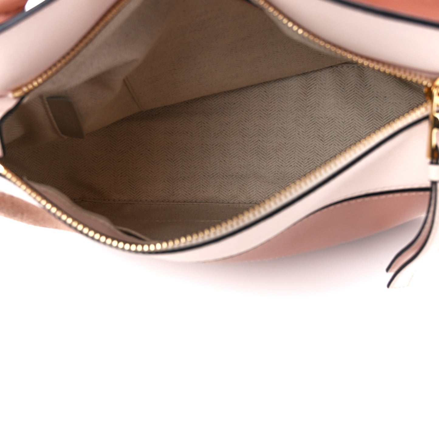 Calfskin Suede Medium Puzzle Bag Blush