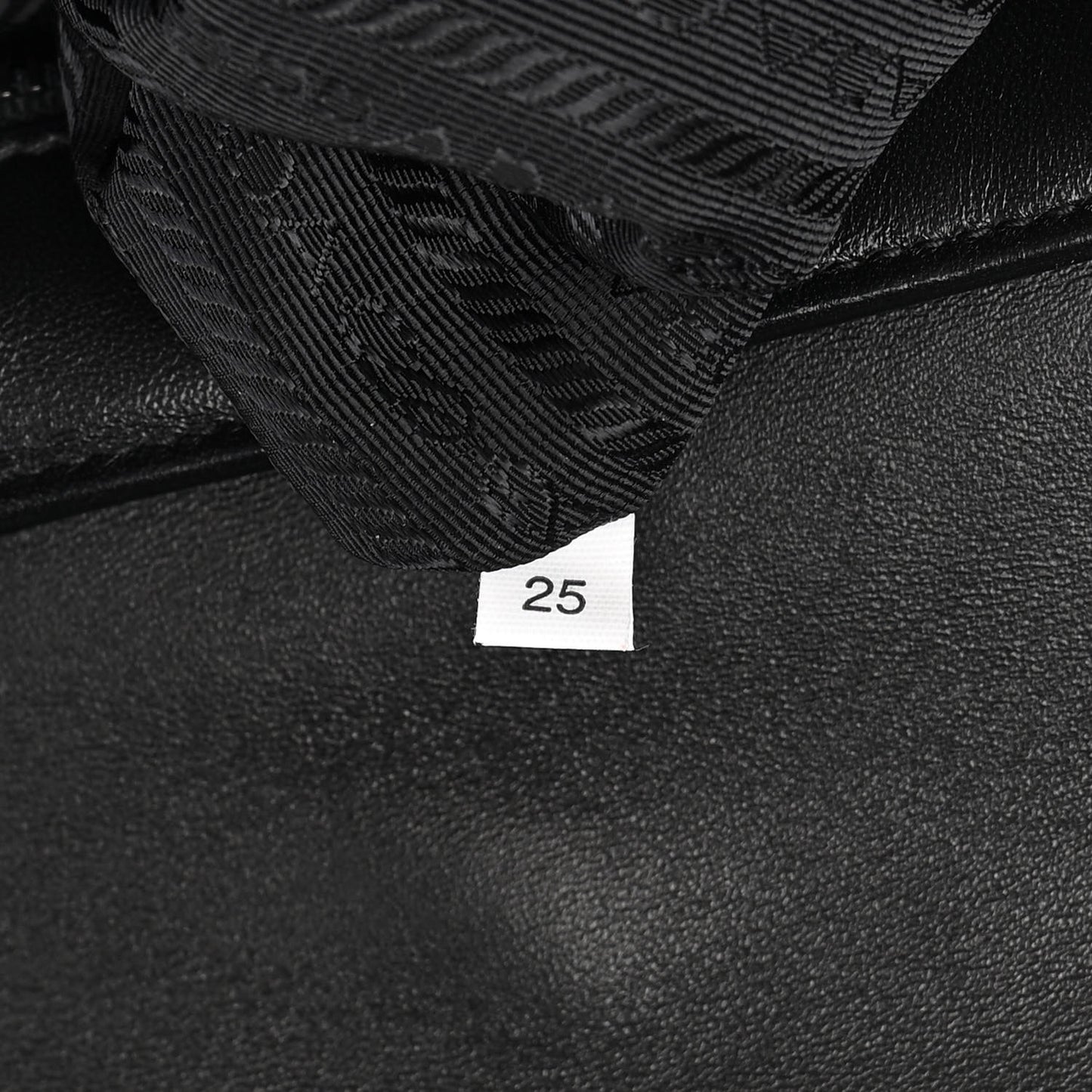 Nappa Triangle Stitched Large Spectrum Bag Black