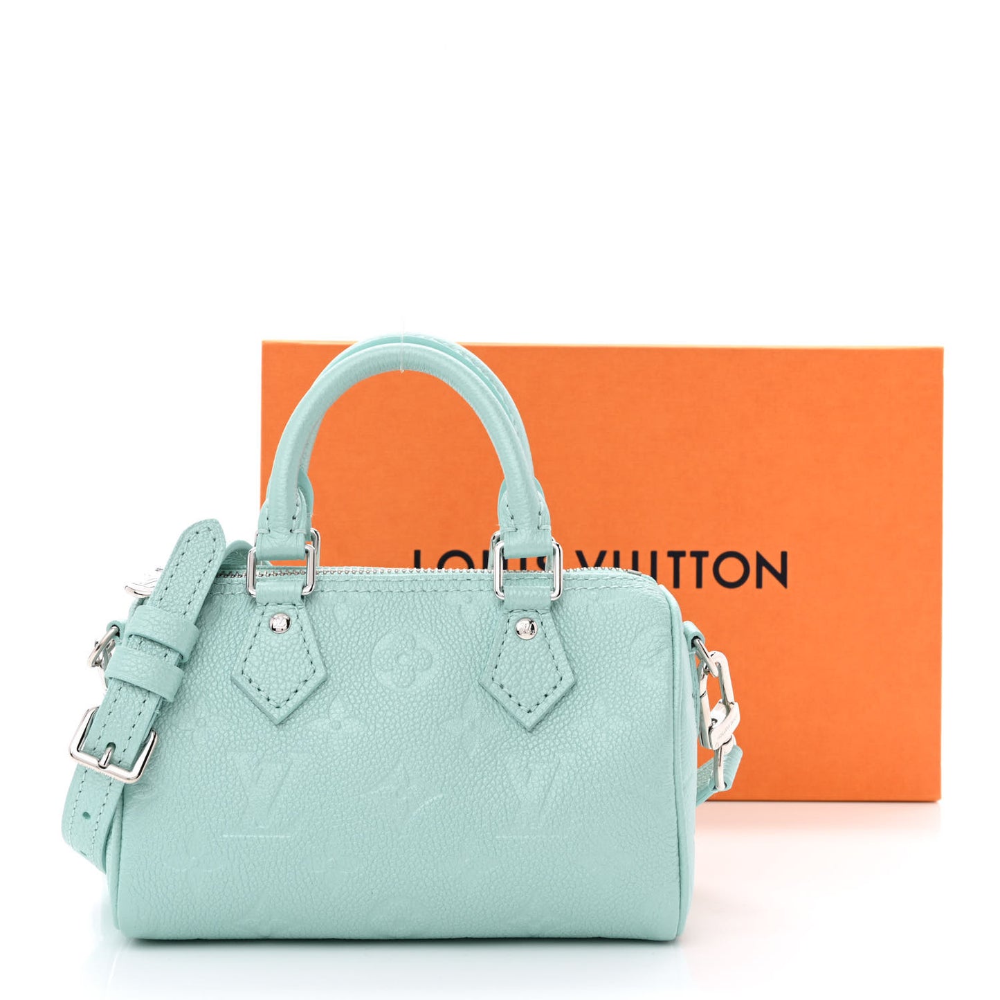 Empreinte Monogram Nano Speedy Pearly Lagoon Turquoise