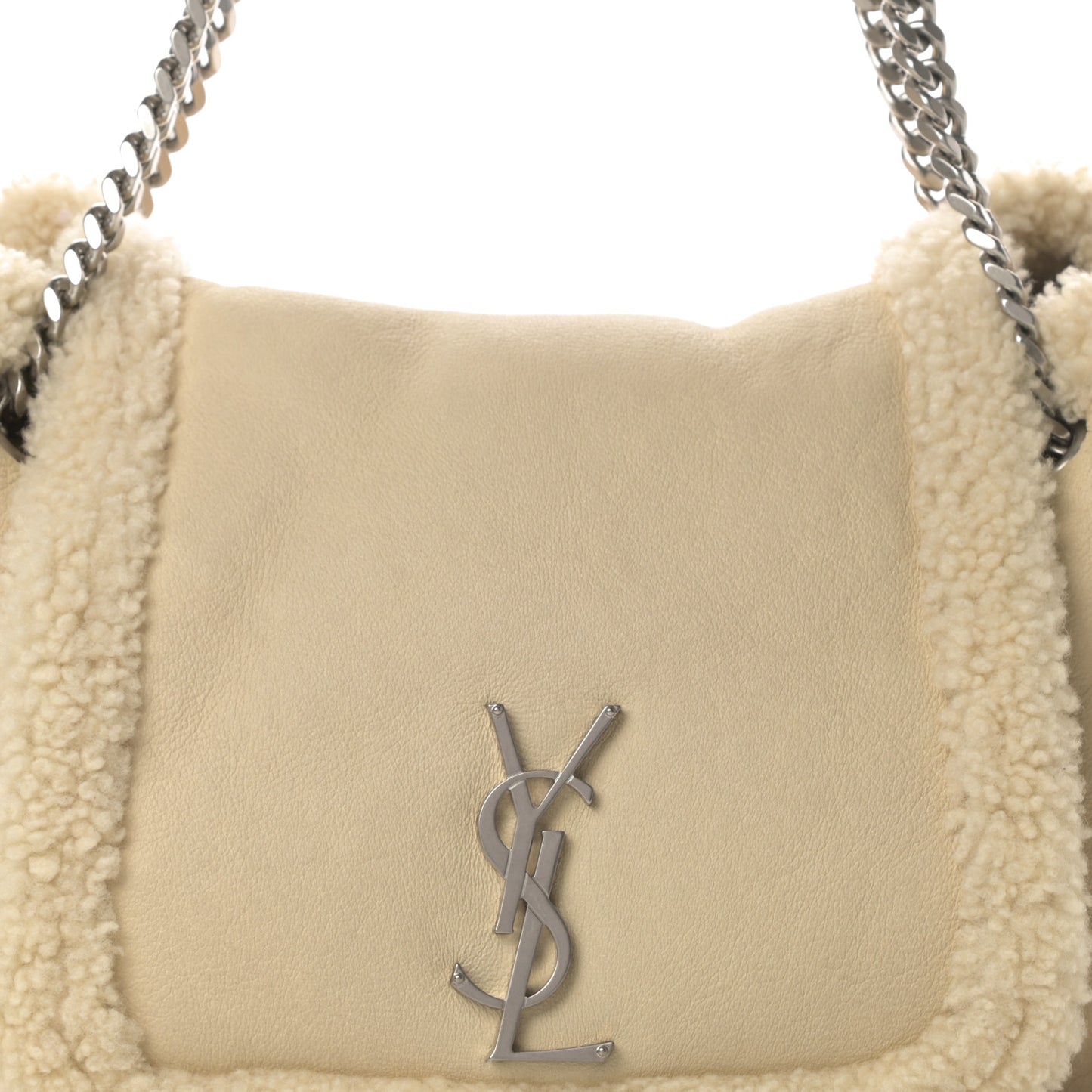 Shearling Medium Nolita Shoulder Bag Natural