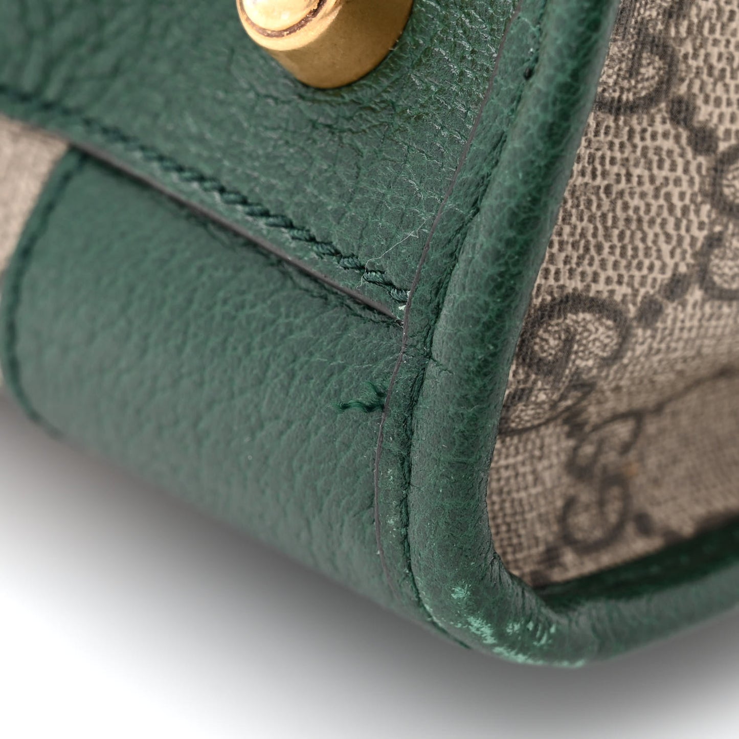 Soft GG Supreme Monogram Neo VintageWeb Skull Medium Duffle Bag Beige New Acero Green