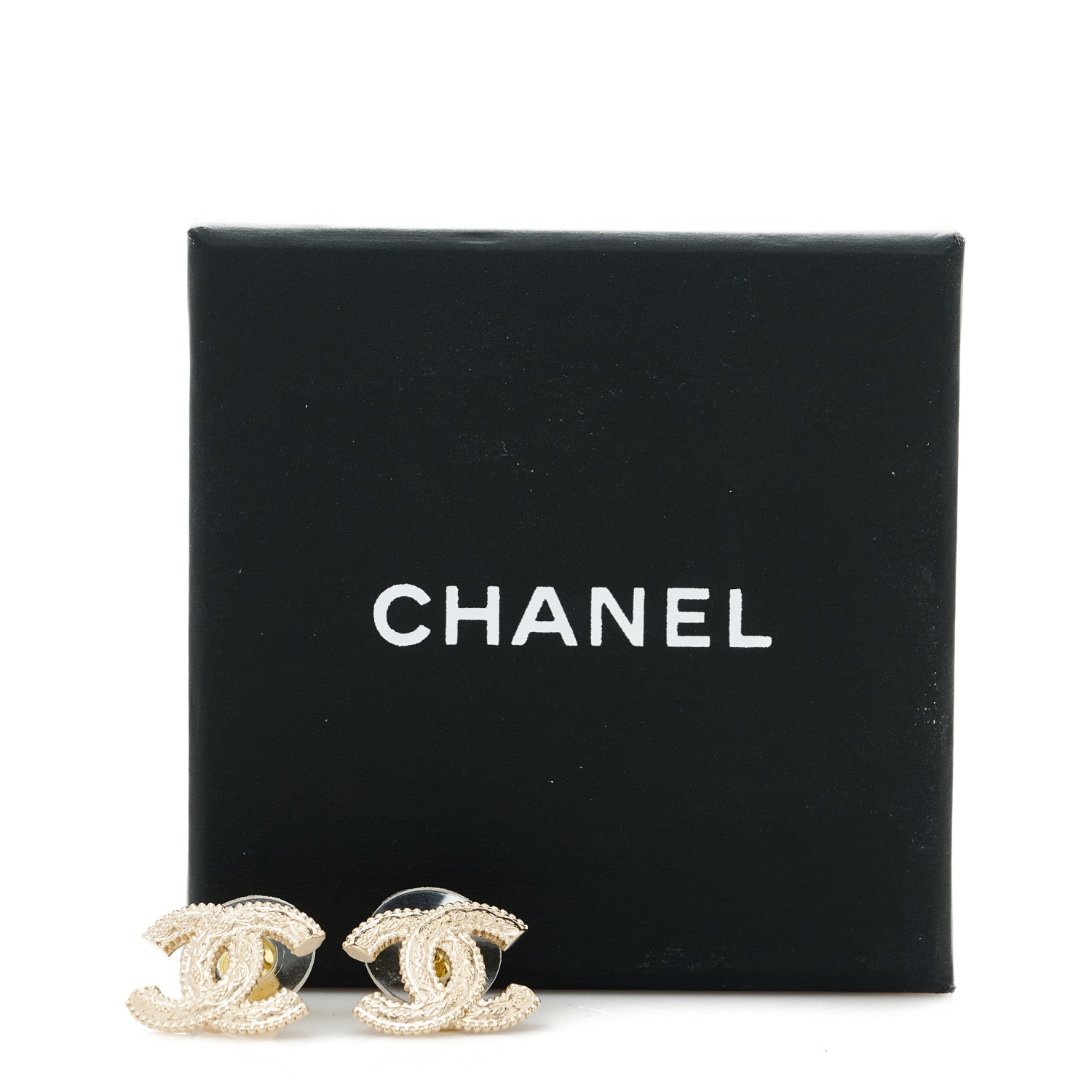 Chanel Metal CC Earrings Gold 5 of 5