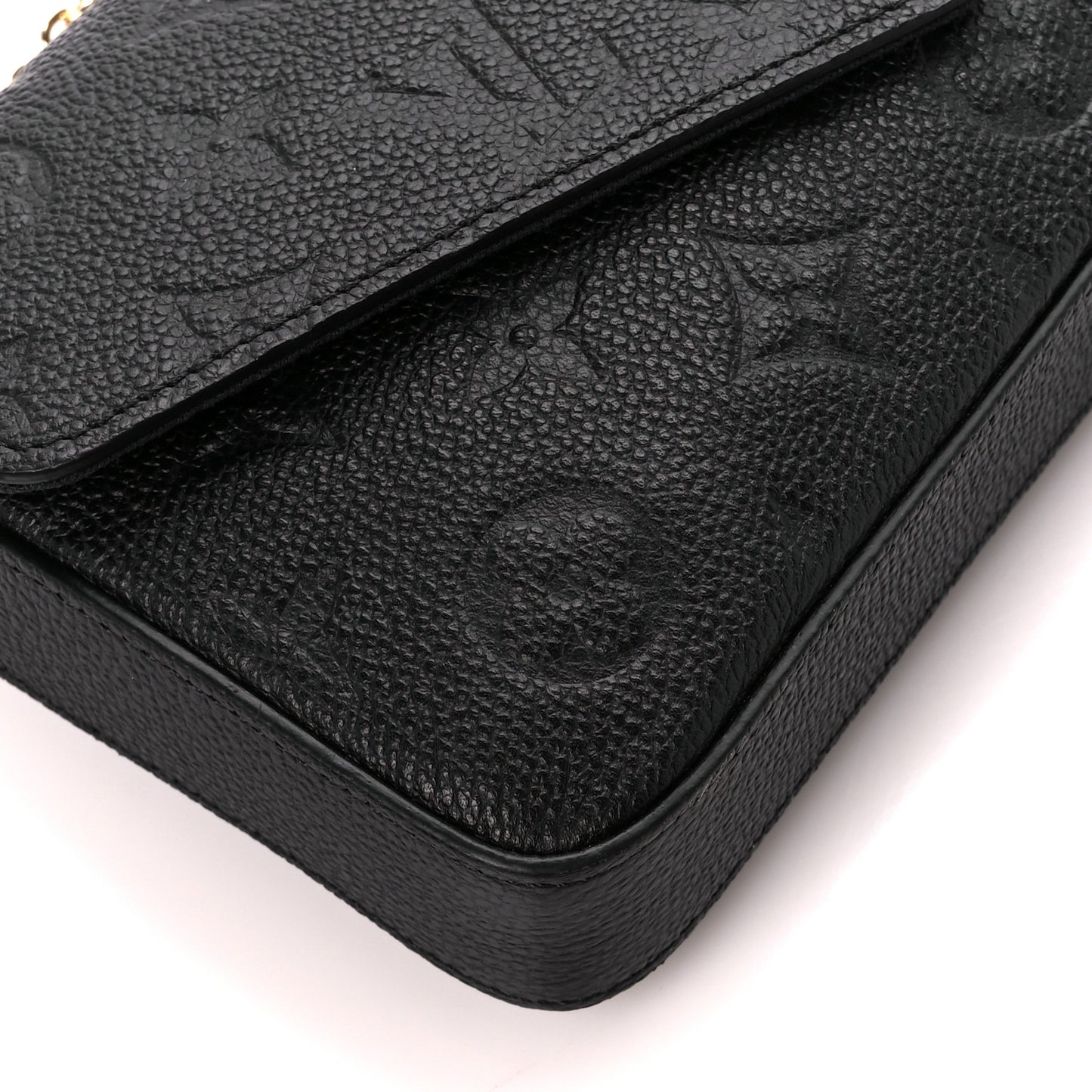 Empreinte Pochette Felicie Chain Wallet Black
