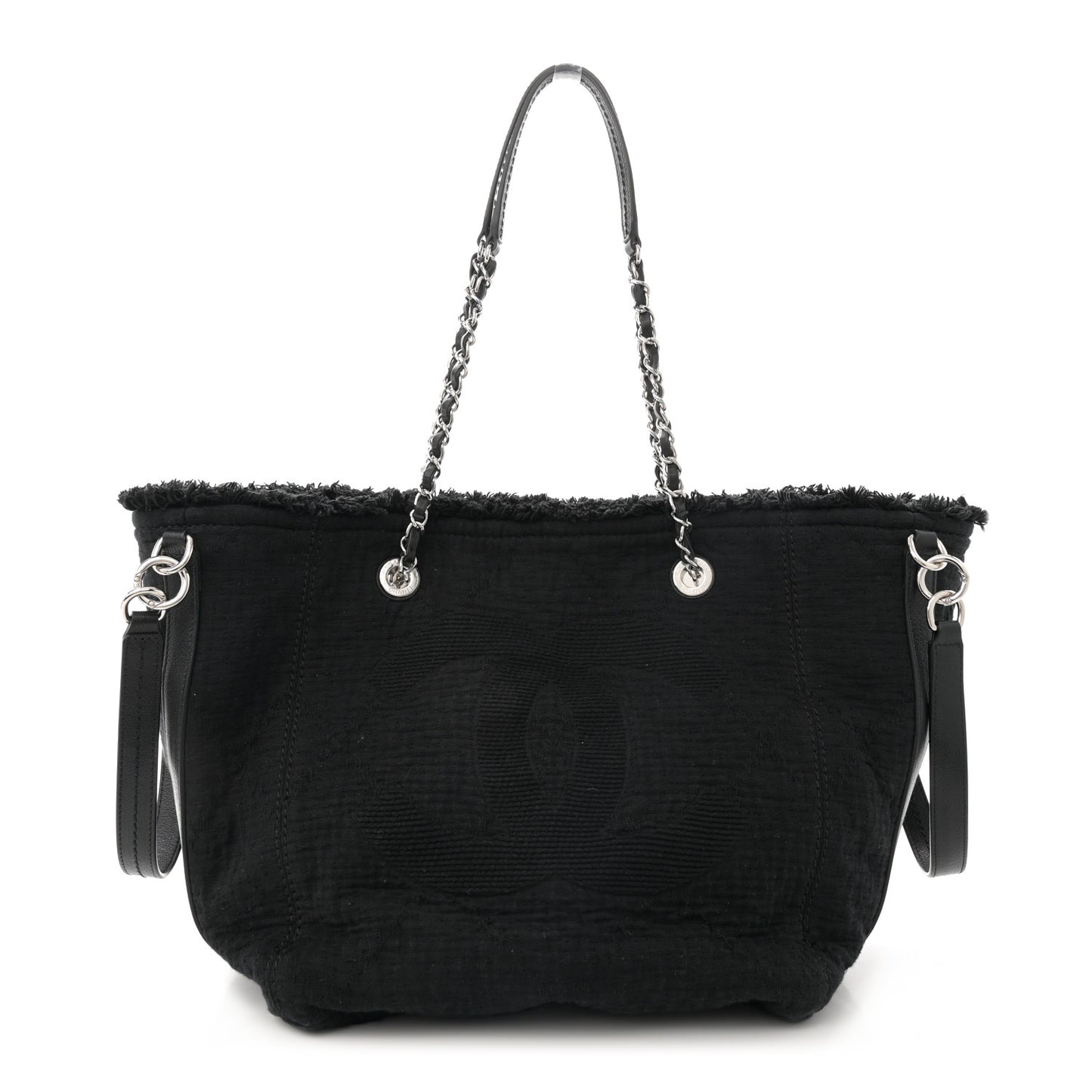 Canvas Small Double Face Tote Black