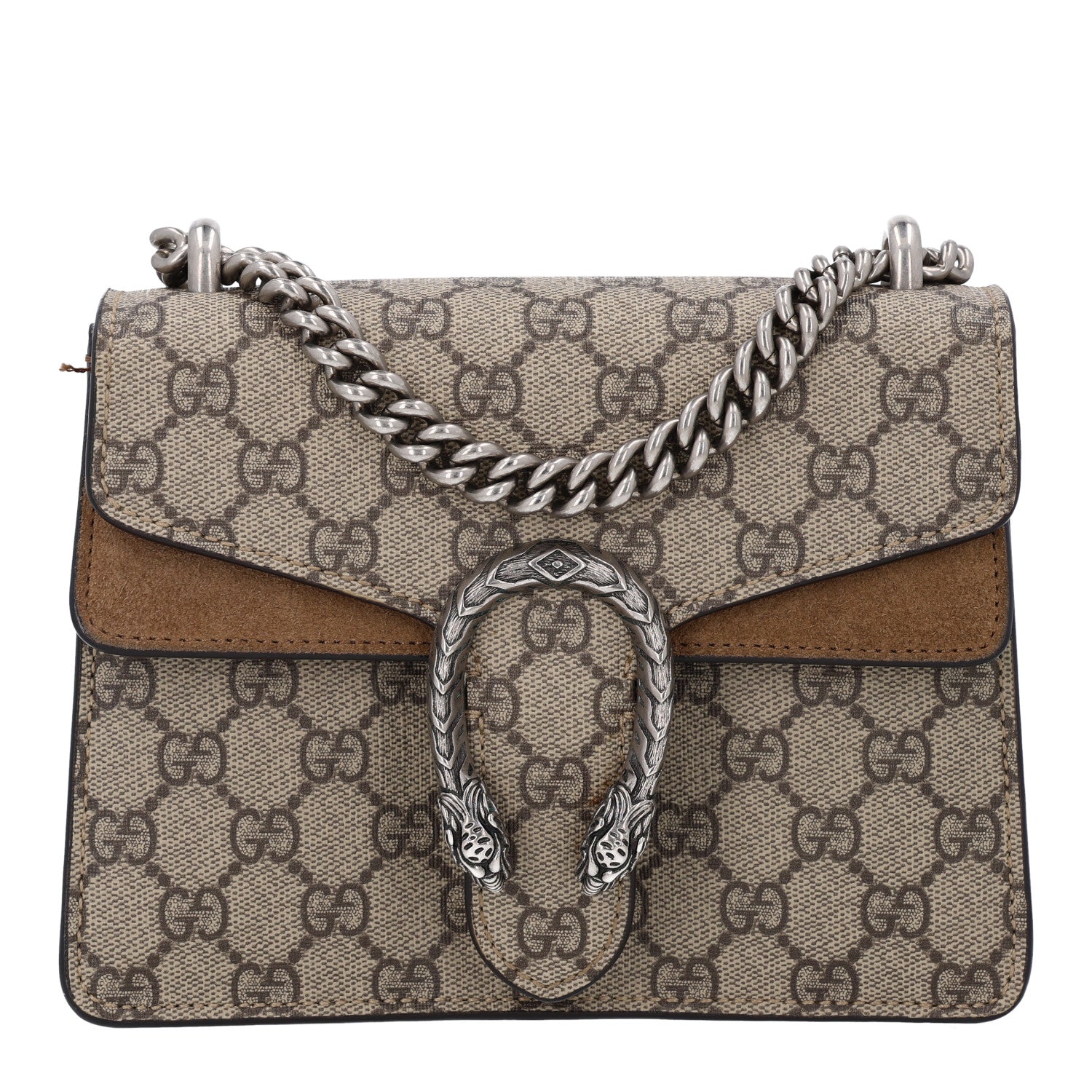 Gucci GG Supreme Monogram Mini Dionysus Shoulder Bag Taupe 1973742