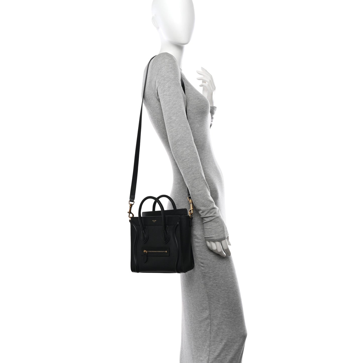 Smooth Calfskin Nano Luggage Black