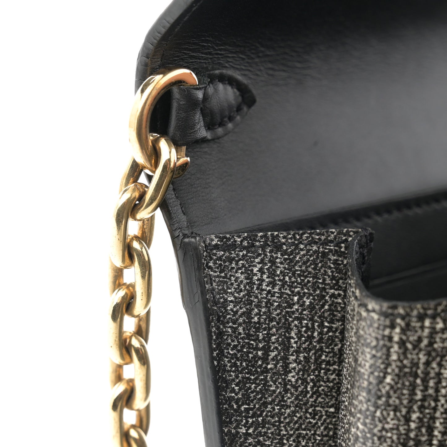 Epi Twist Chain Wallet Denim Dark