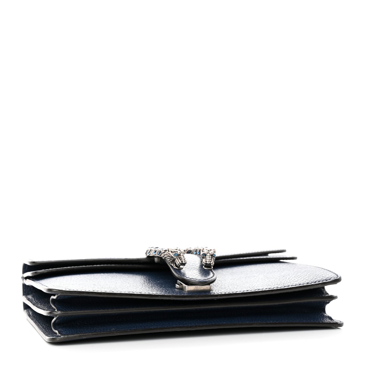 Dollar Calfskin Crystal Small Dionysus Shoulder Bag Blue Agata Montana Sapphire