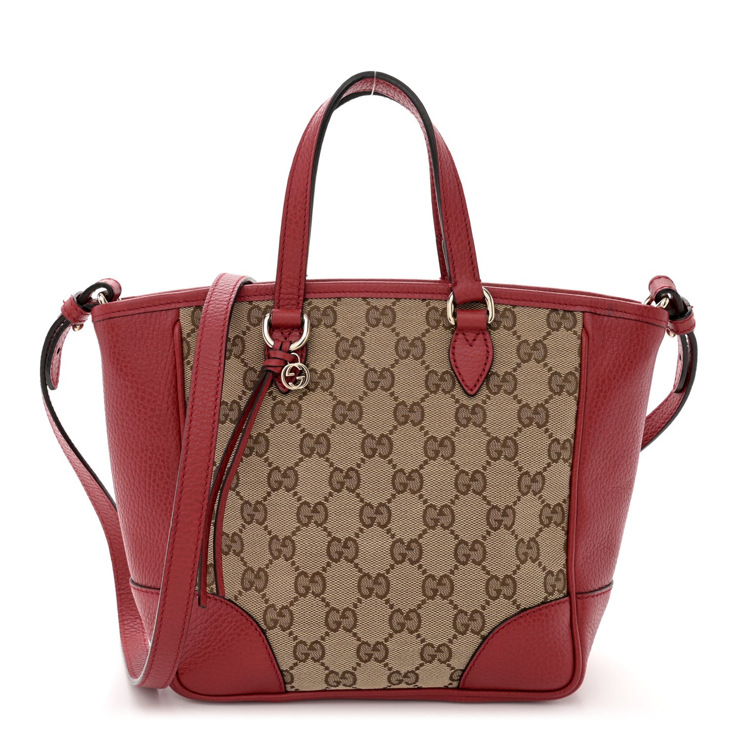 Monogram Small Bree Tote Red