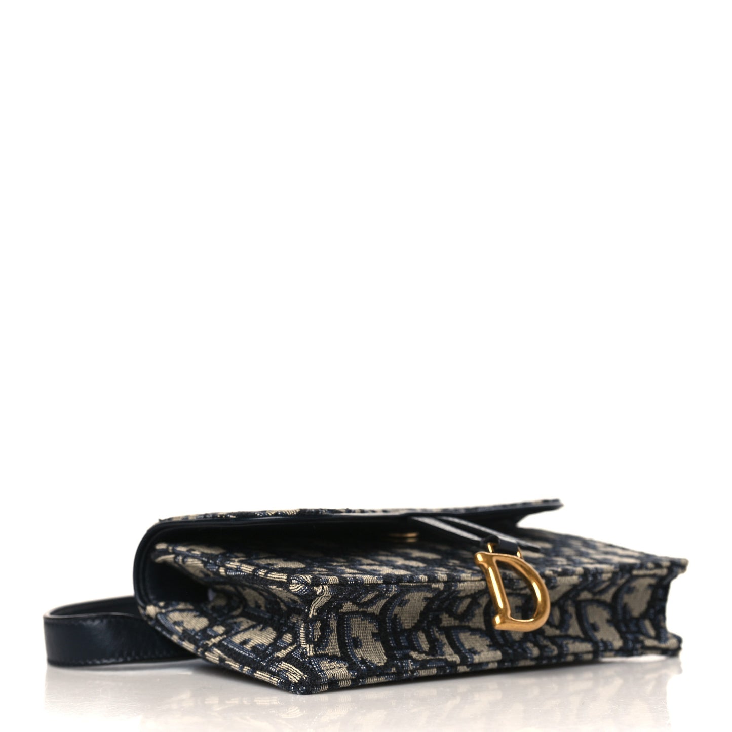 Oblique Saddle Belt Bag Blue