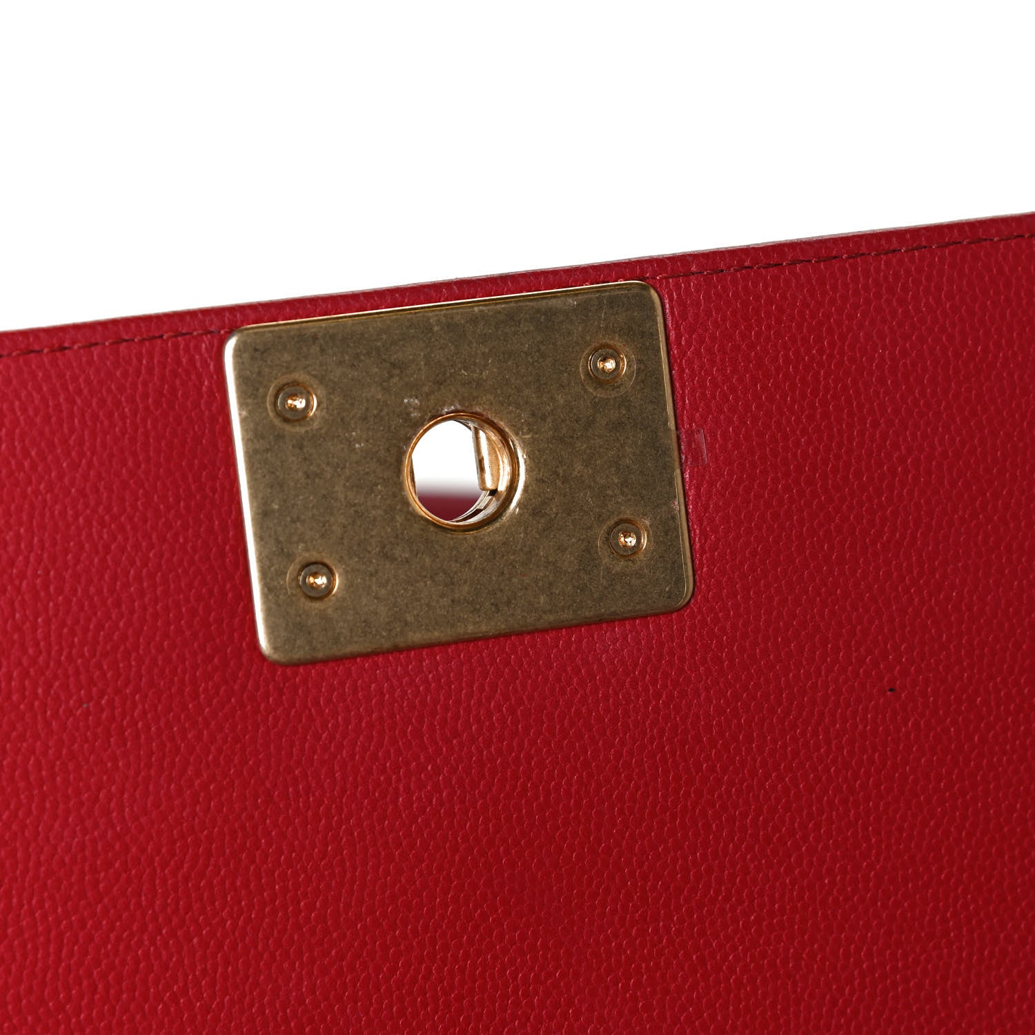 Chanel Caviar Quilted Medium Boy Flap Red 10 of 11