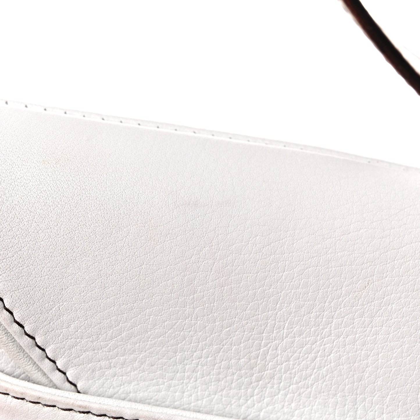 Calfskin Saddle Bag White