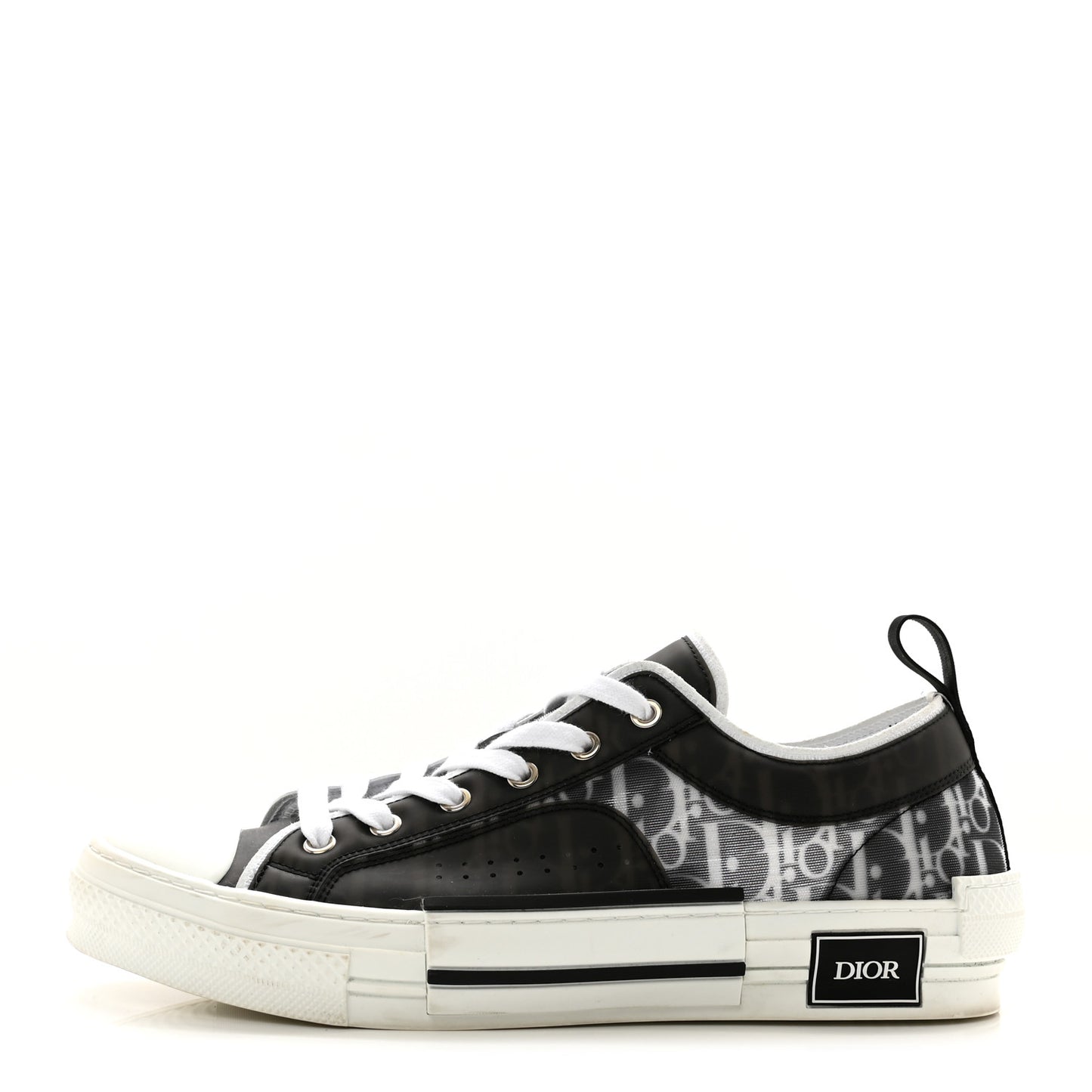 Technical Canvas Oblique B23 Low Top Mens Sneakers 43 Black