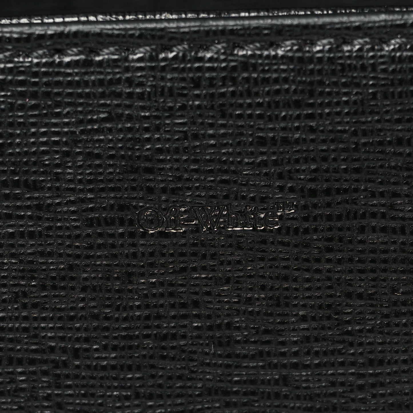 Saffiano Striped Diag Binder Flap Bag Black White