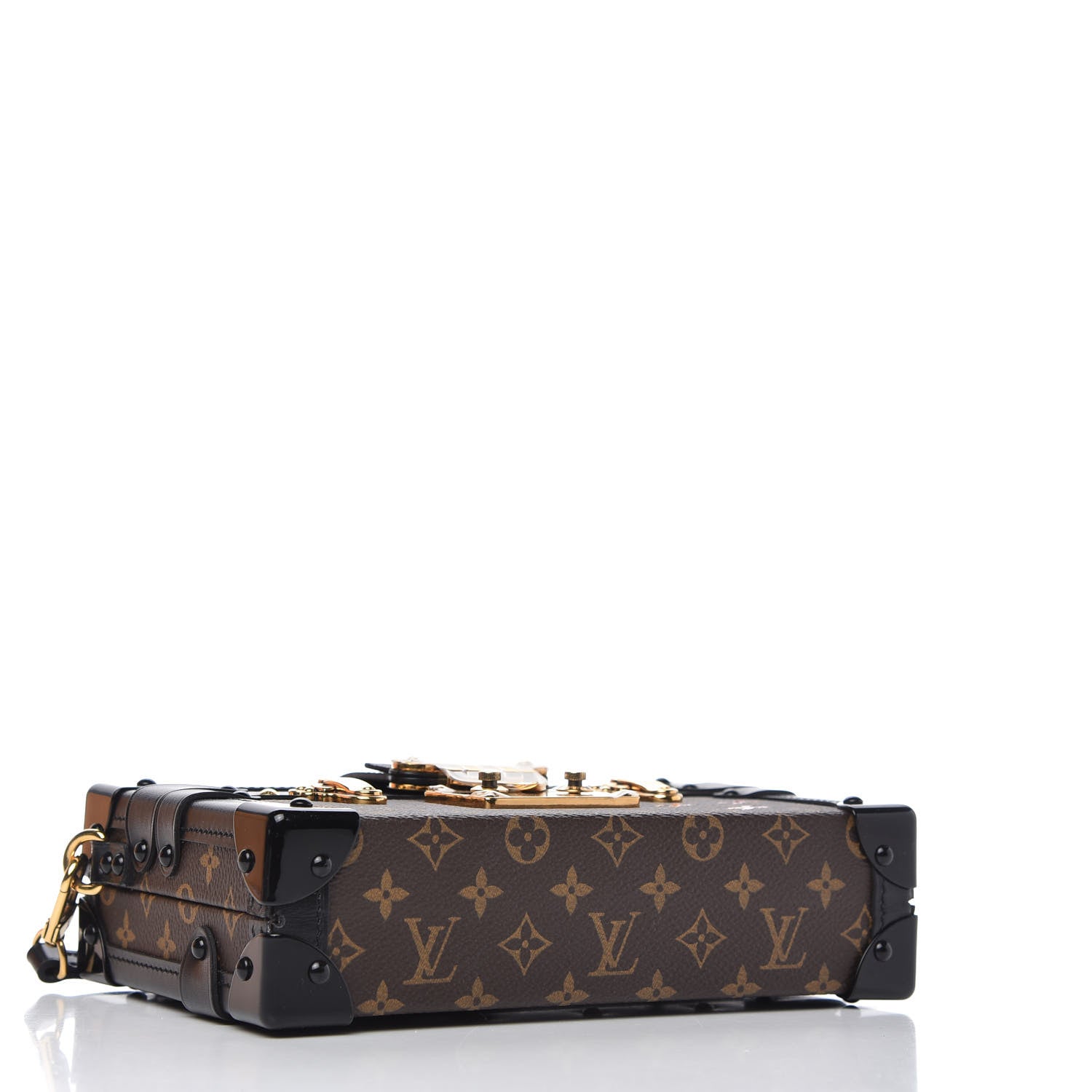Louis Vuitton Monogram Petite Malle Black 4 of 10