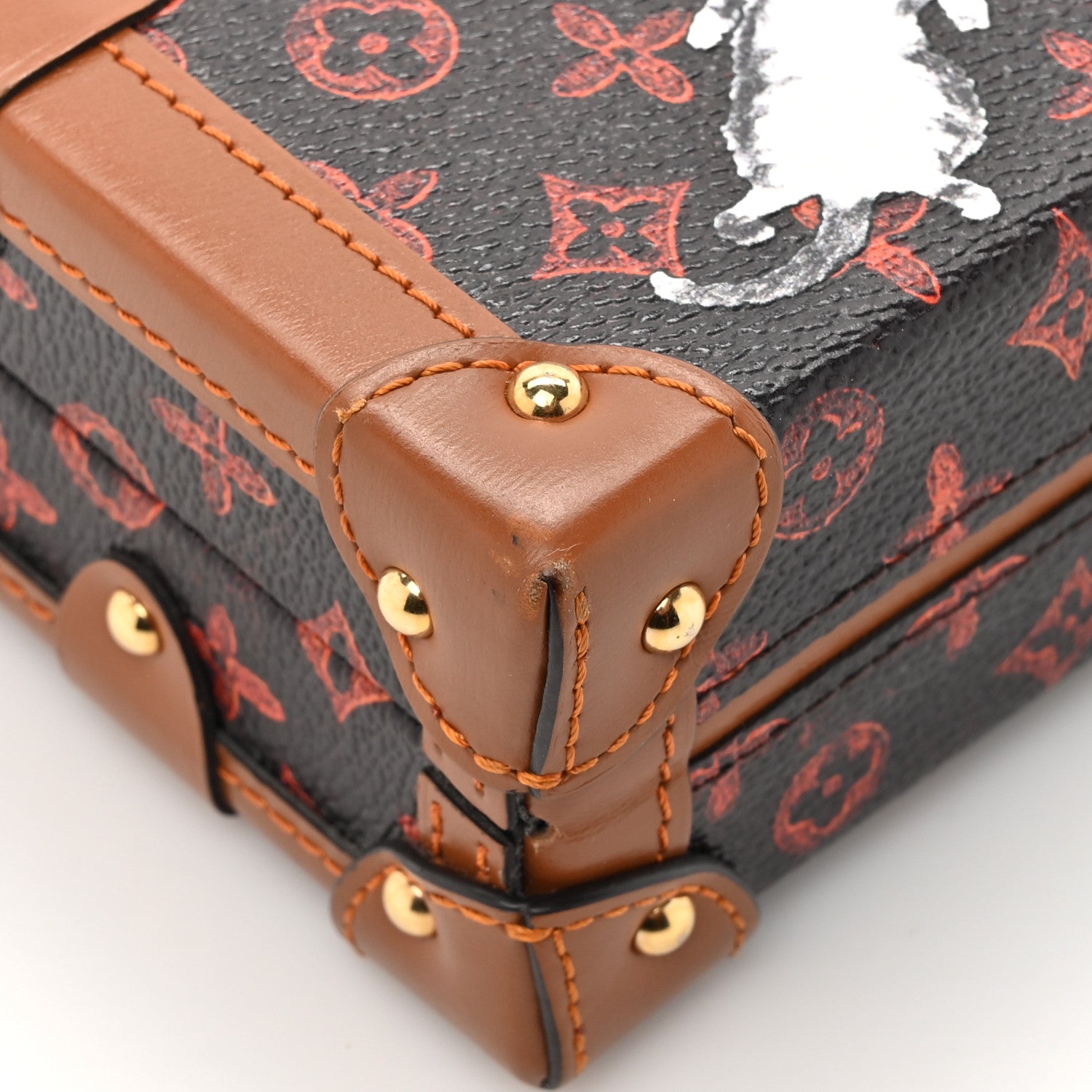Louis Vuitton Catogram Petite Malle Orange Marron 11 of 16