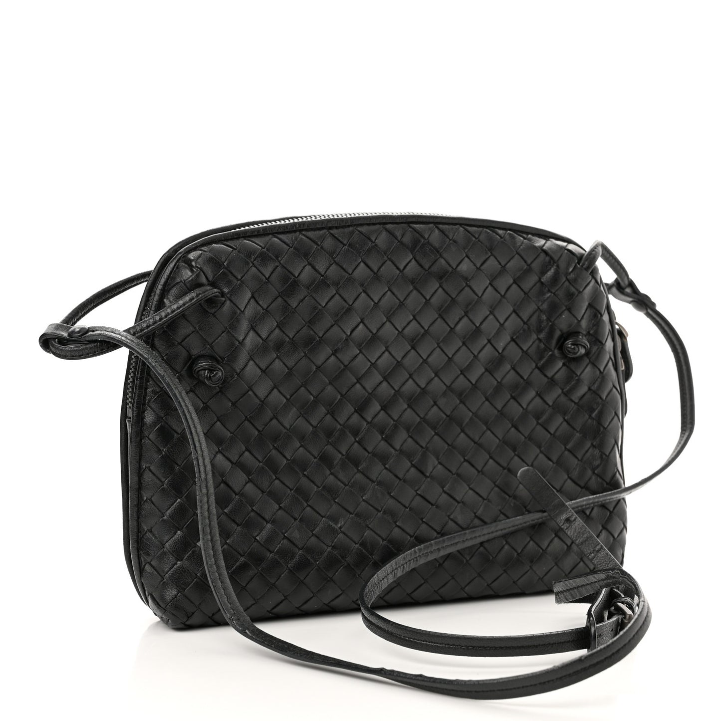 Nappa Intrecciato Nodini Bag Black