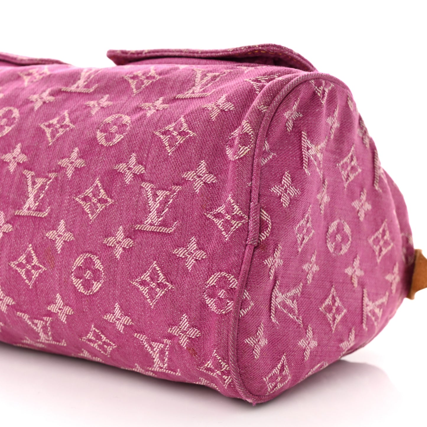 Monogram Denim Neo Speedy Fuchsia