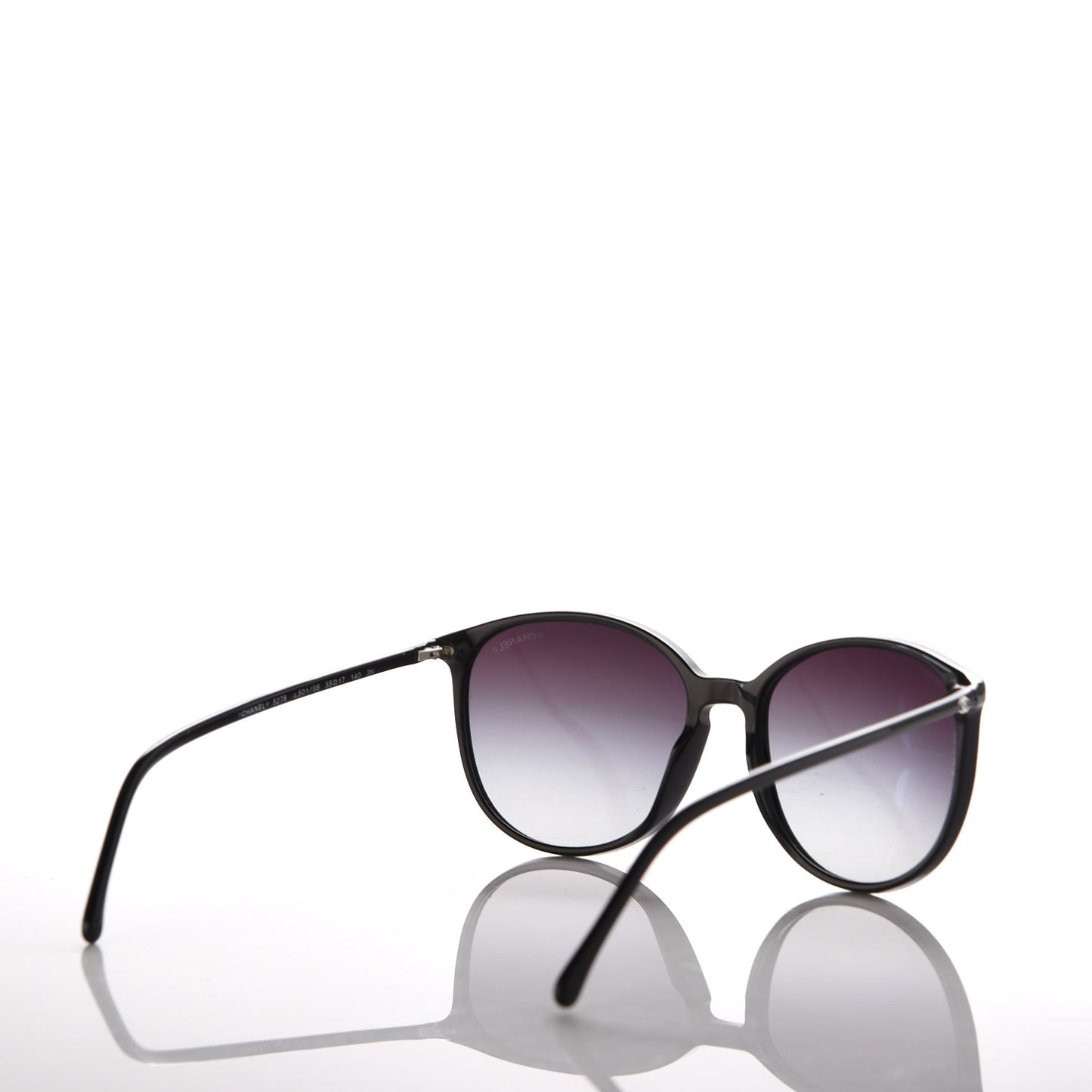 Acetate Round Sunglasses 5278 Black