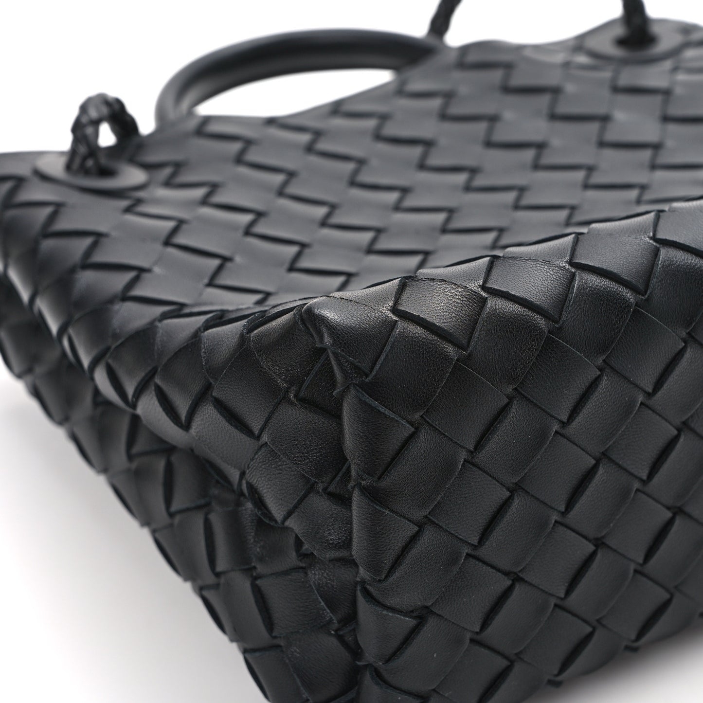 Nappa Intrecciato Small Andiamo Shoulder Bag Black