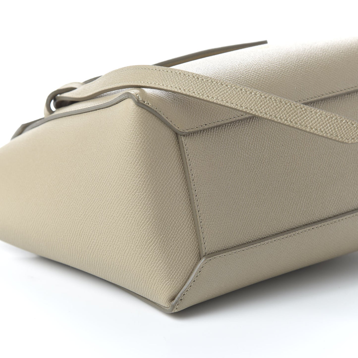 Grained Calfskin Micro Belt Bag Light Taupe