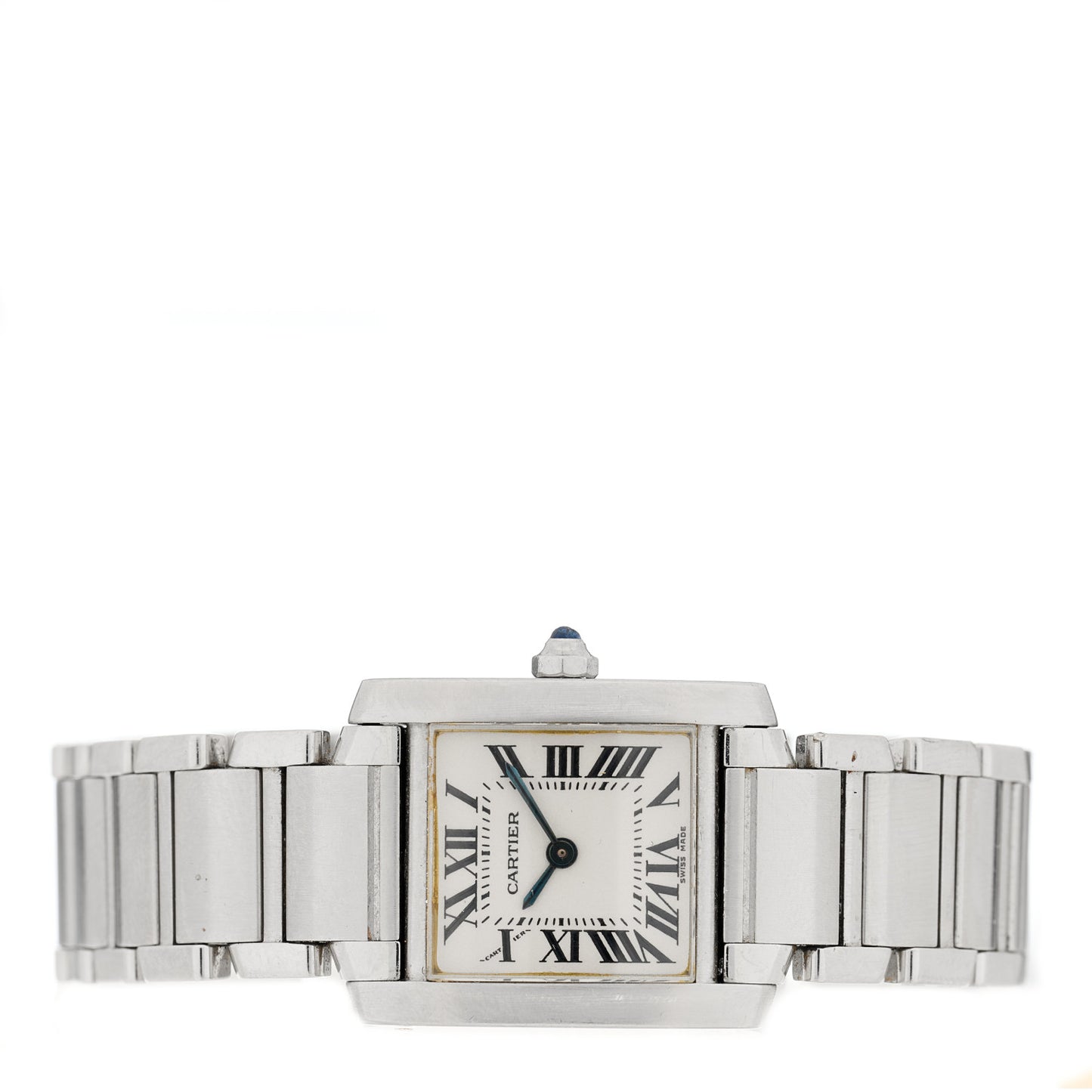 Stainless Steel 20mm Tank Francaise Quartz Watch