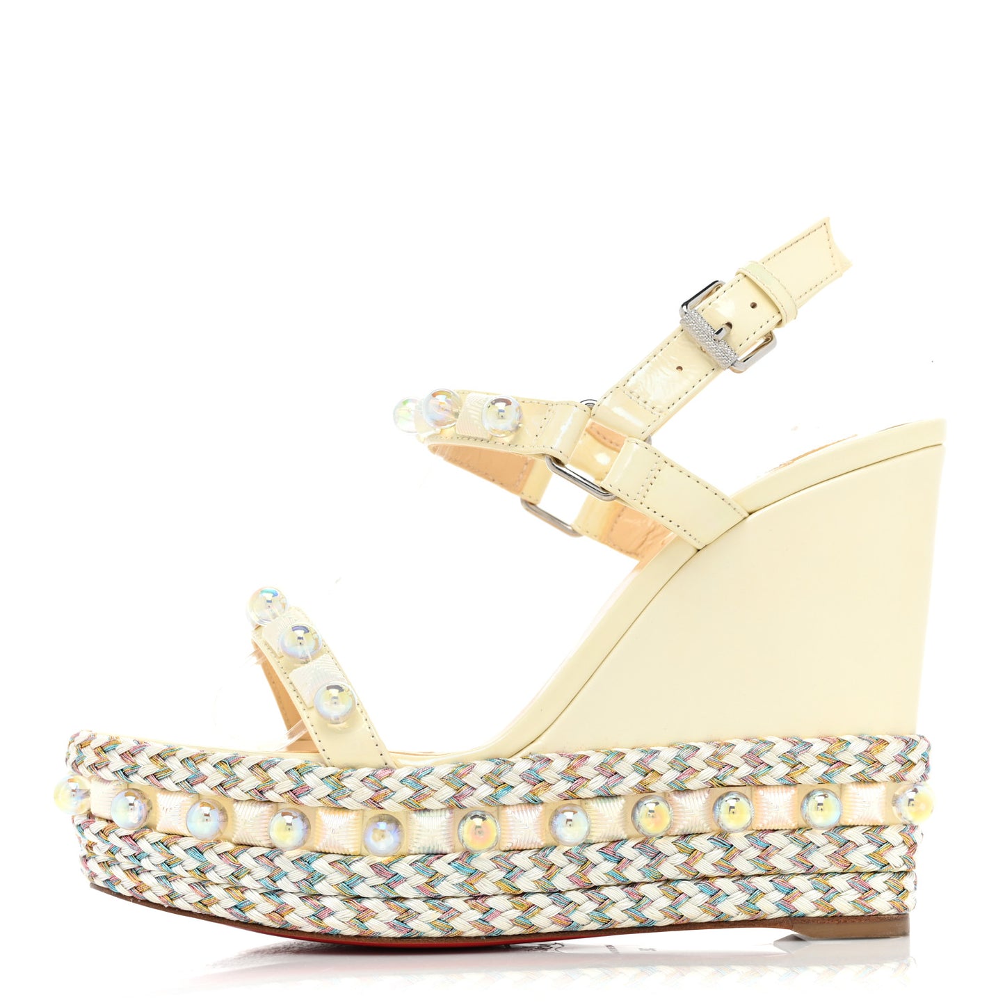 Glitter Luminor Cataclou 120 Platform Sandals 38 Off White