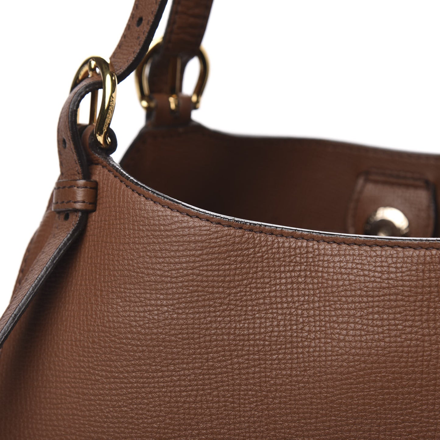 Grainy Calfskin House Check Small Canterbury Dark Sand