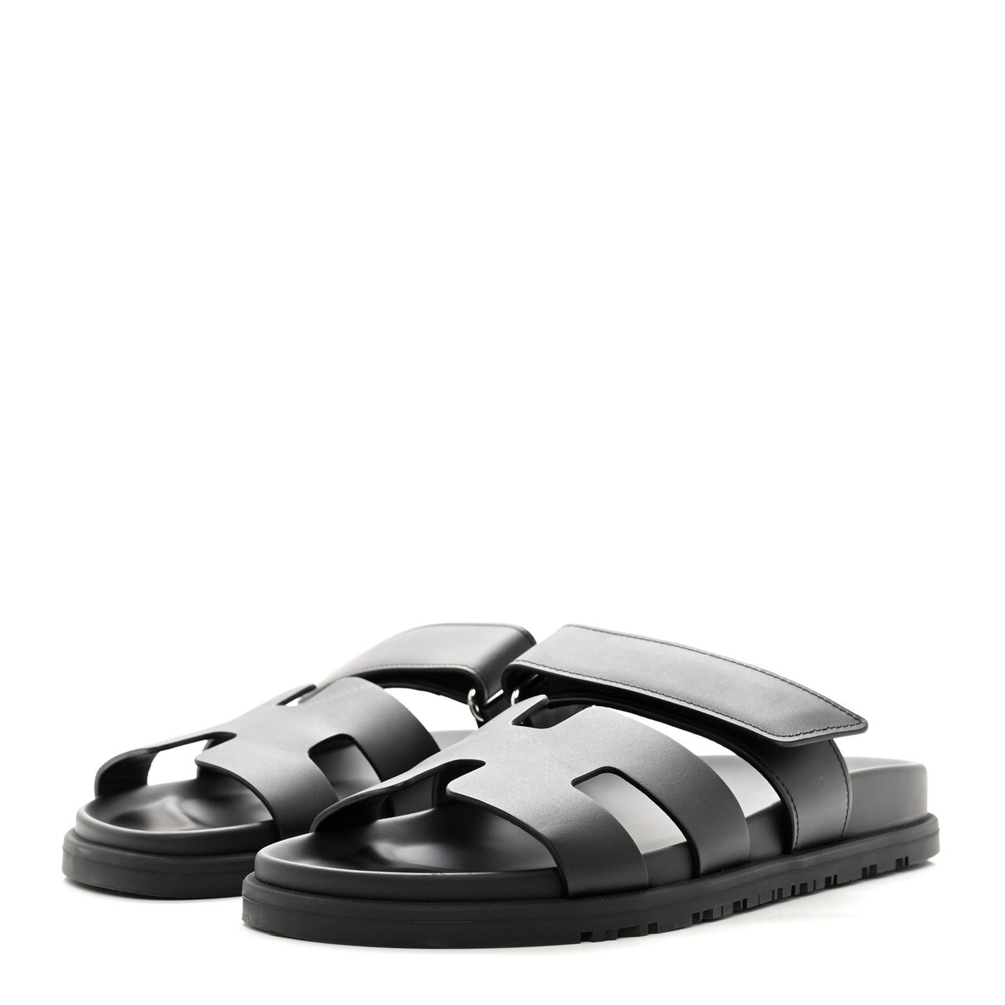 Calfskin Womens Chypre Sandals 37 Black