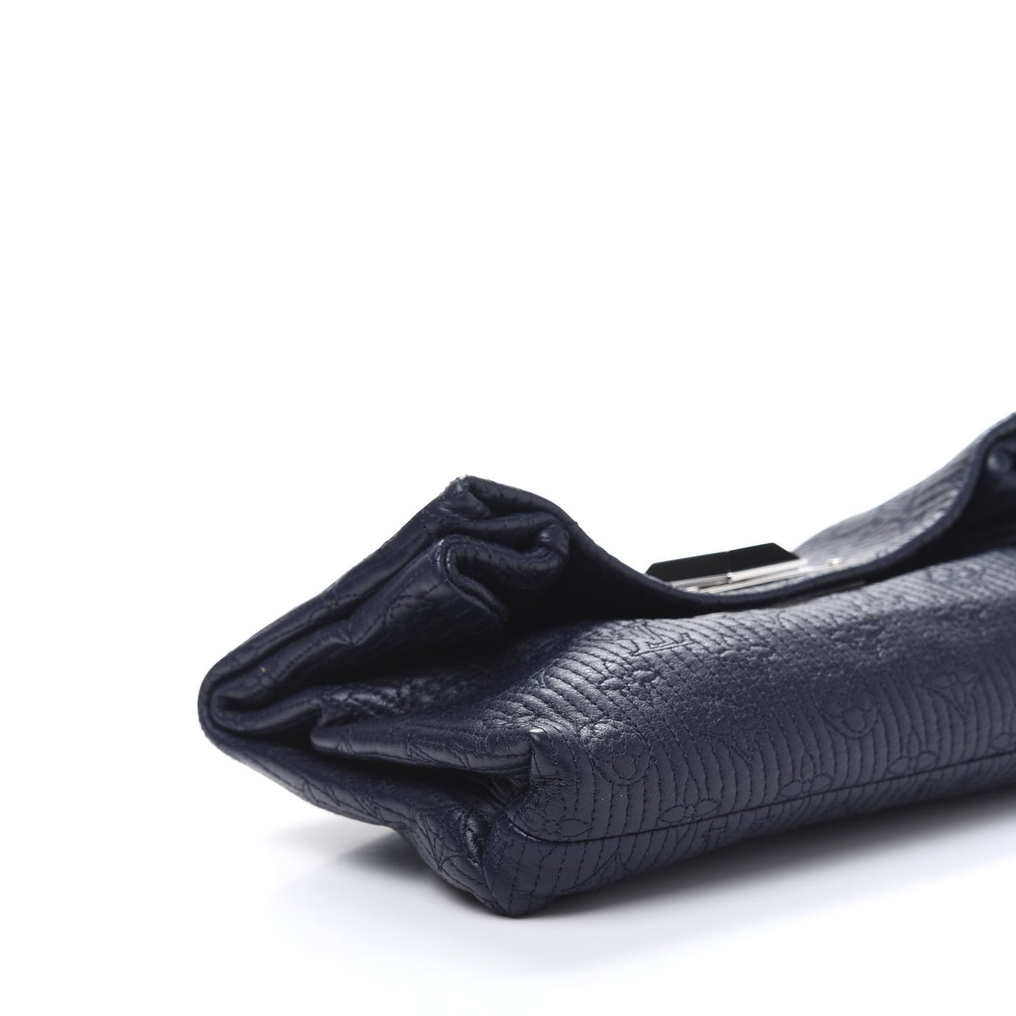 Calfskin Quilted Monogram Altair Clutch Navy