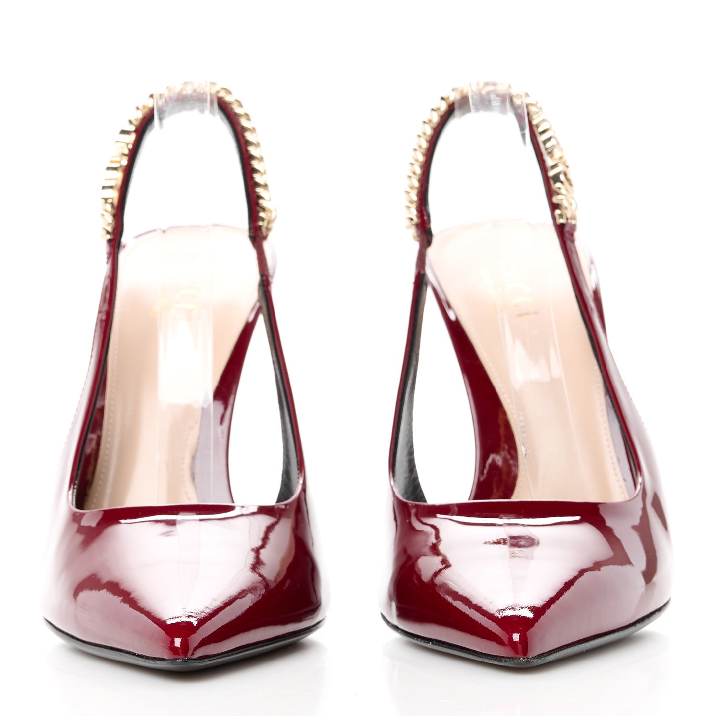 Patent Signoria Slingback Pumps 40 Rosso Ancora