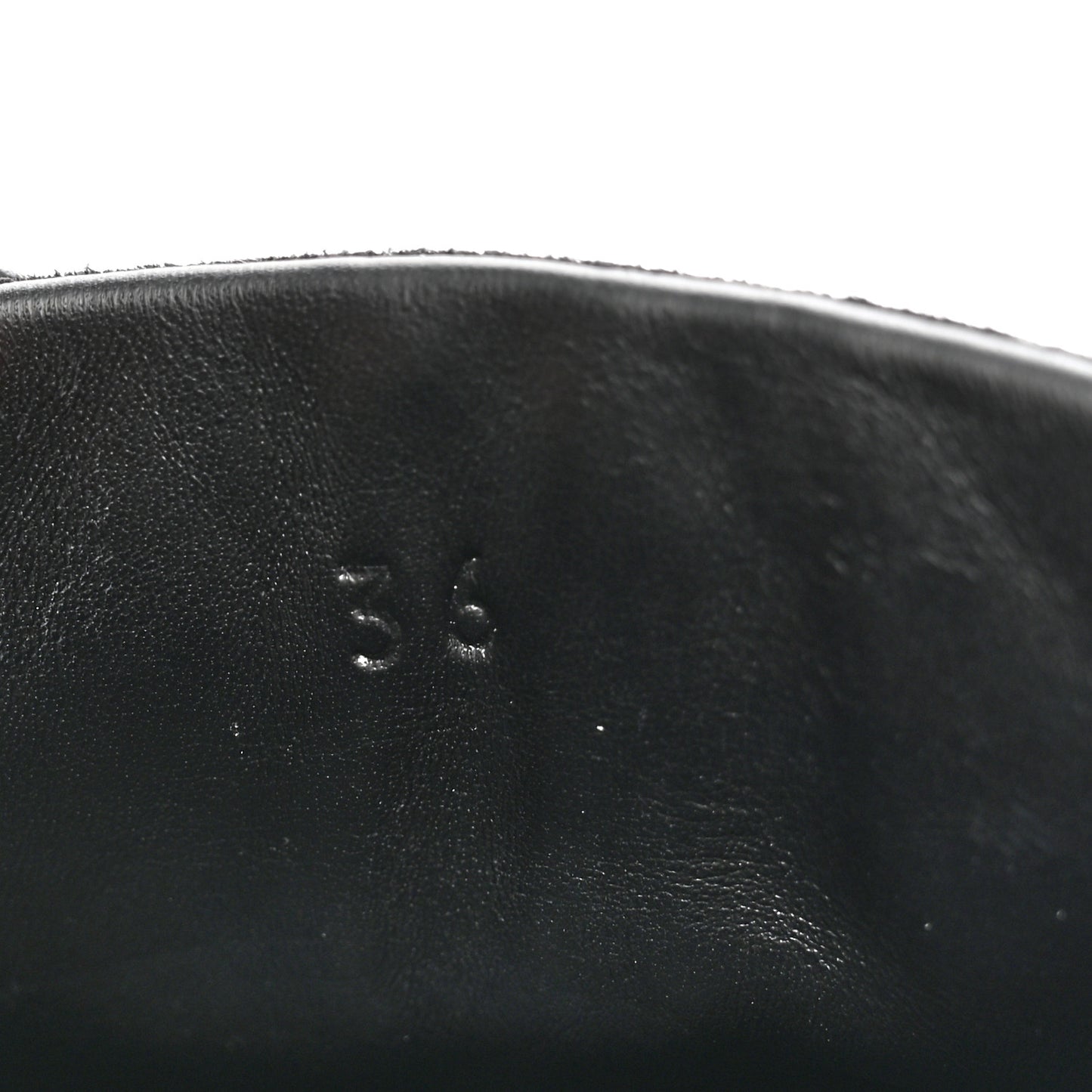 Goatskin Suede Goatskin Bouncing Sneakers 36 White Black