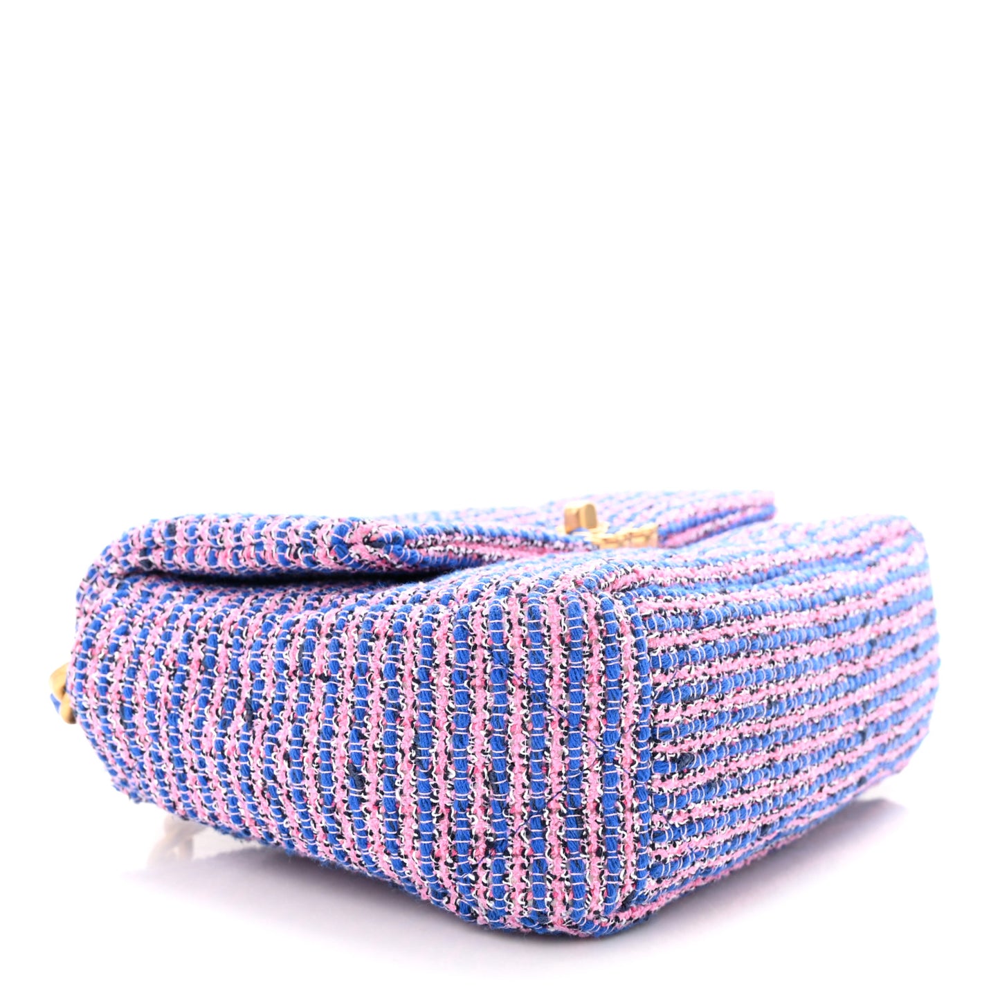 Tweed Quilted Medium Chanel 19 Flap Blue Pink