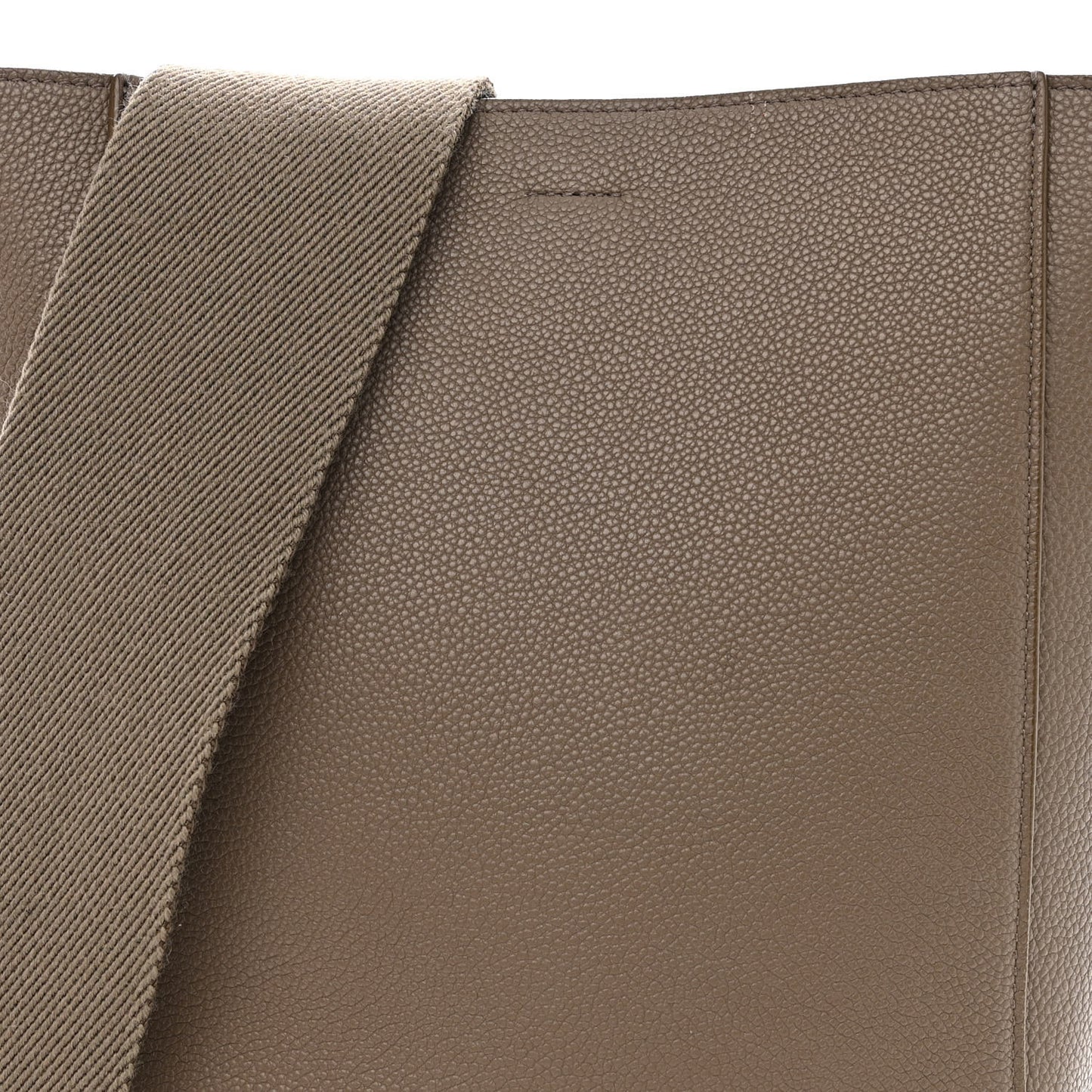 Soft Grained Calfskin Small Sangle Bucket Bag Taupe