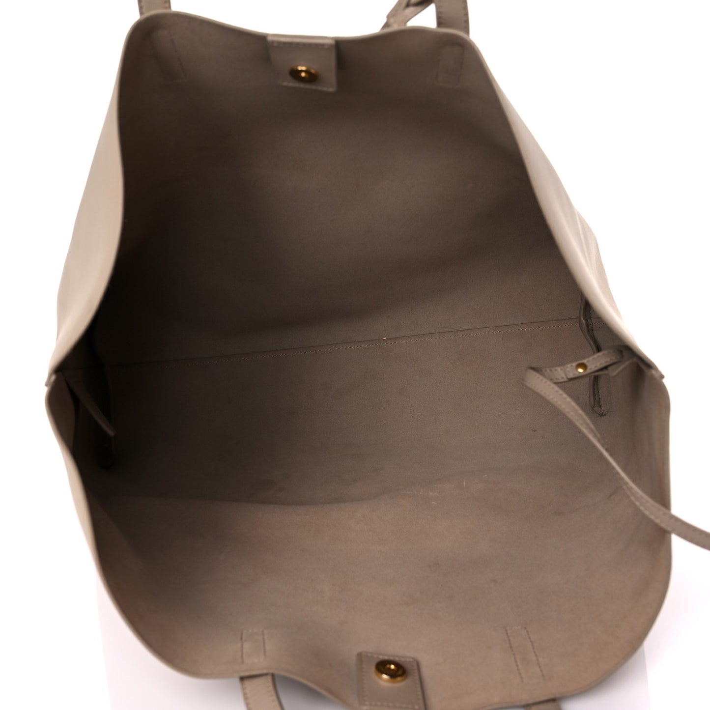 Calfskin Large Shopping Tote Dark Beige