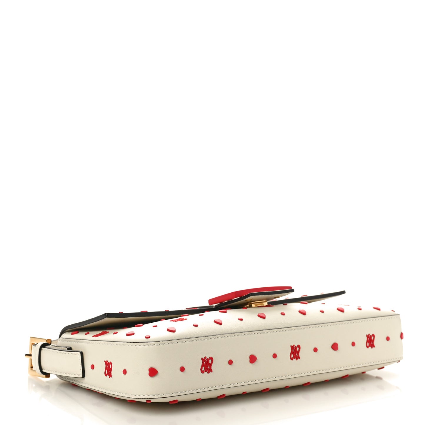 Vitello Burro Chinese Valentines Day Karligraphy Embroidered Baguette 1997 Pana Rosso Cardinale