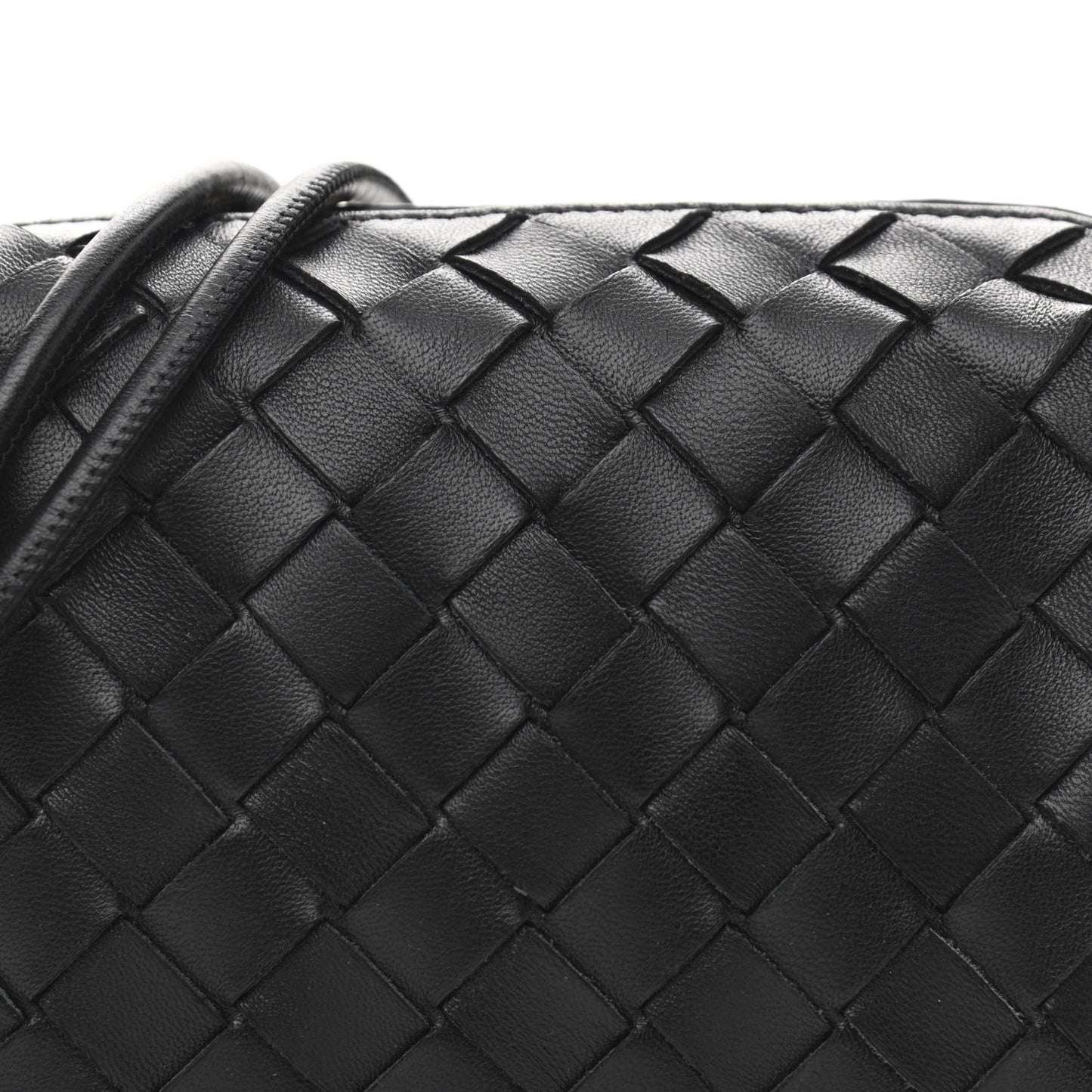 Nappa Intrecciato Mini Loop Camera Bag Black