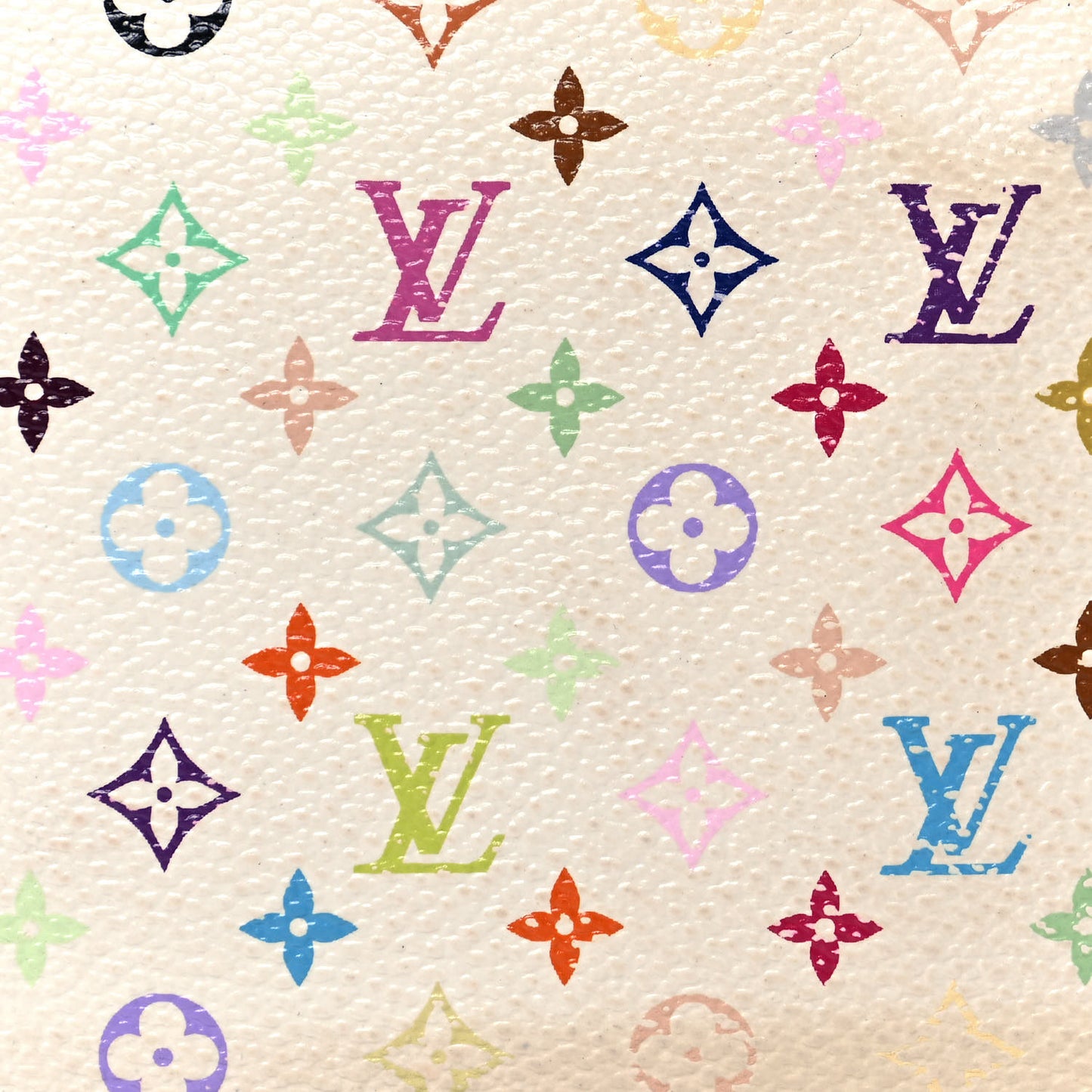 Monogram Multicolor Zippy Wallet White Litchi