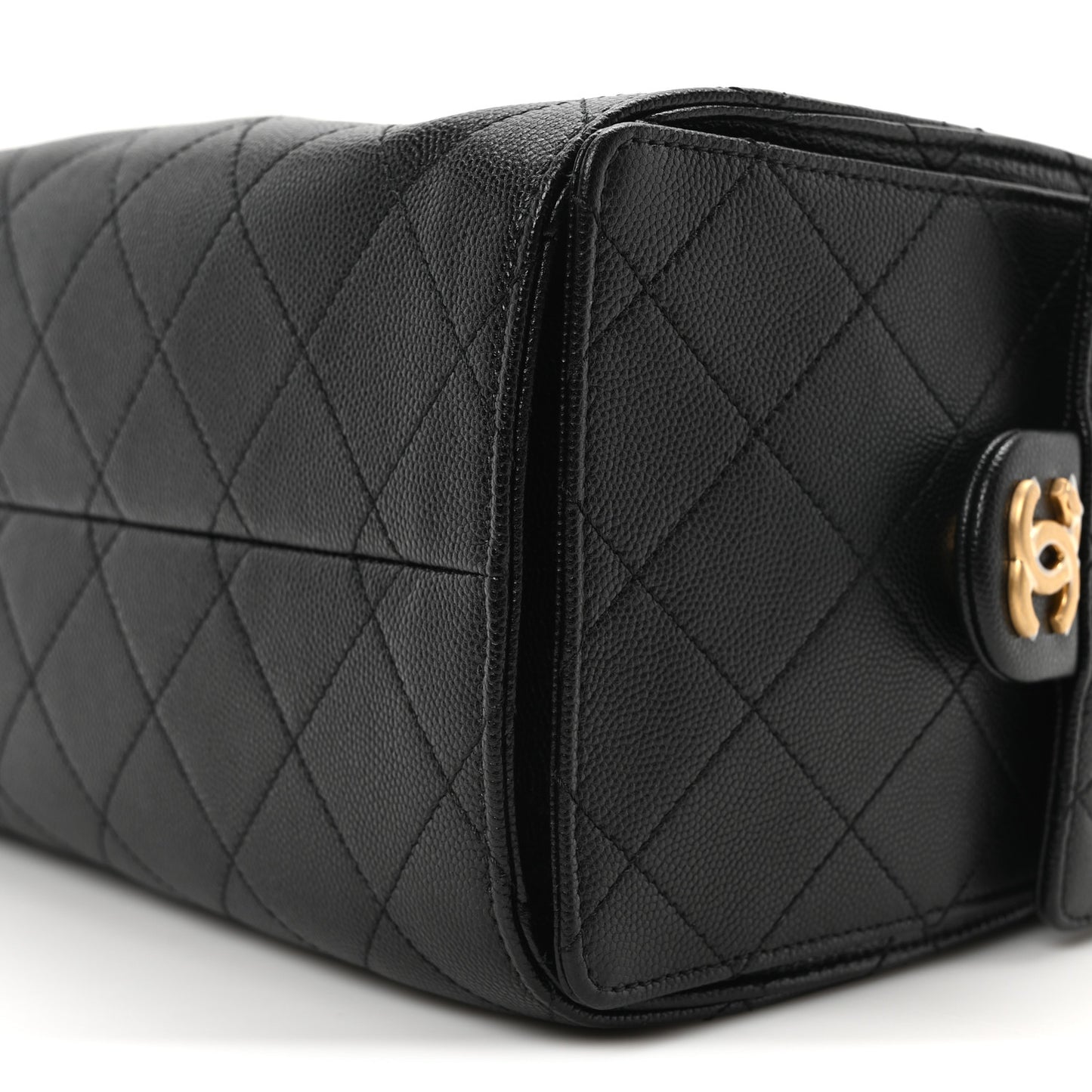 Caviar Quilted Small Chanel 25 Handbag Black
