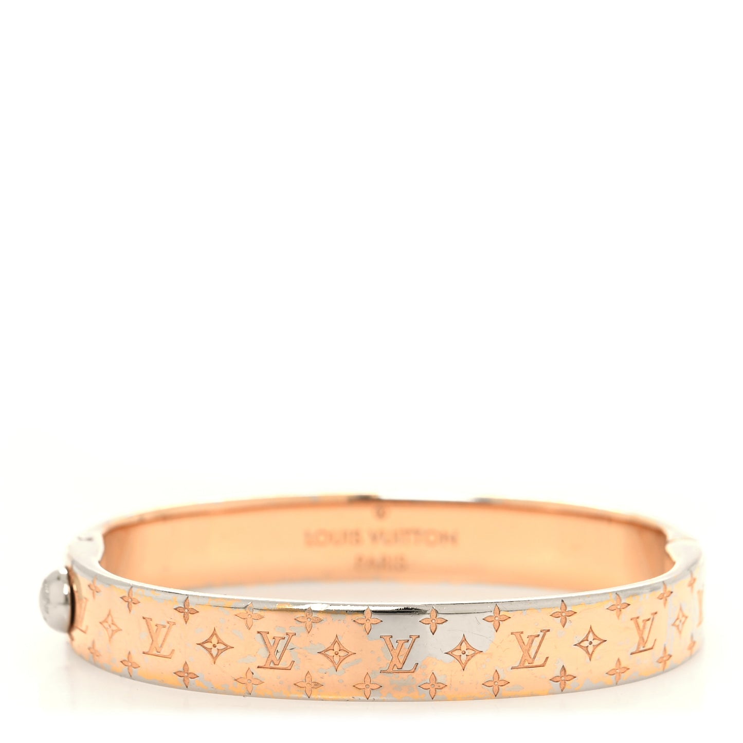 Brass Monogram Nanogram Cuff S Gold
