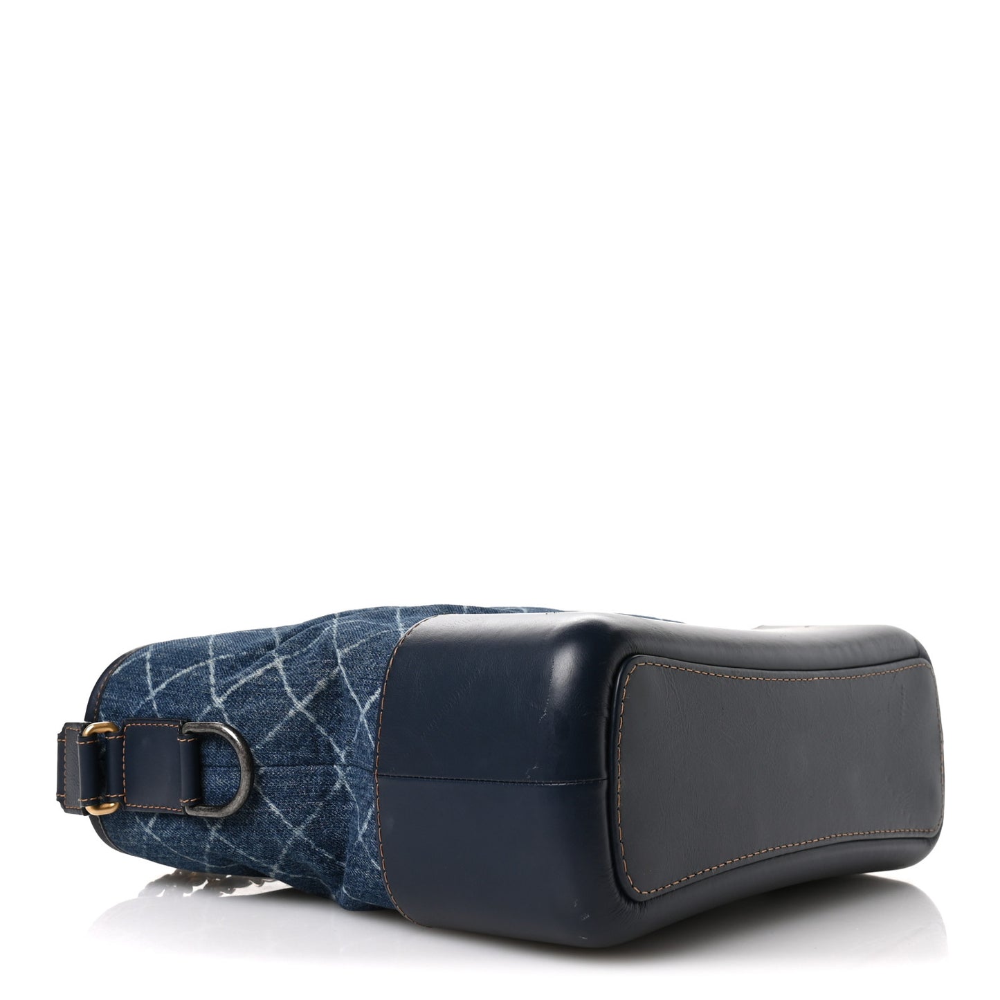 Denim Calfskin Medium Gabrielle Hobo Blue