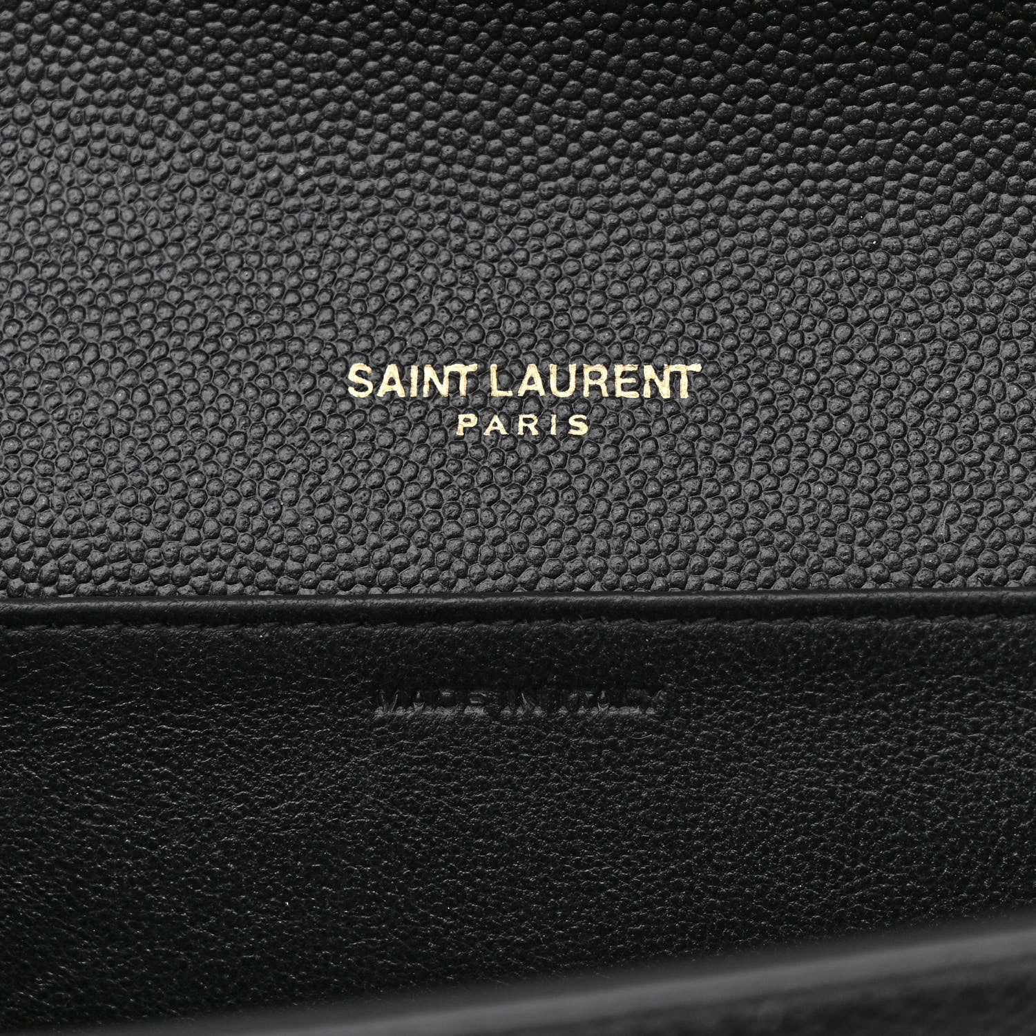 Saint Laurent Grain de Poudre Uptown Chain Wallet Black 6 of 9