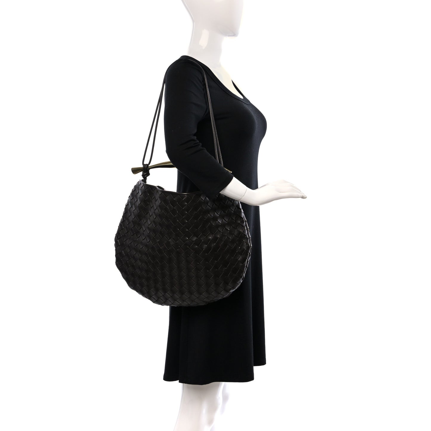 Nappa Intrecciato Medium Sardine Bag Fondant