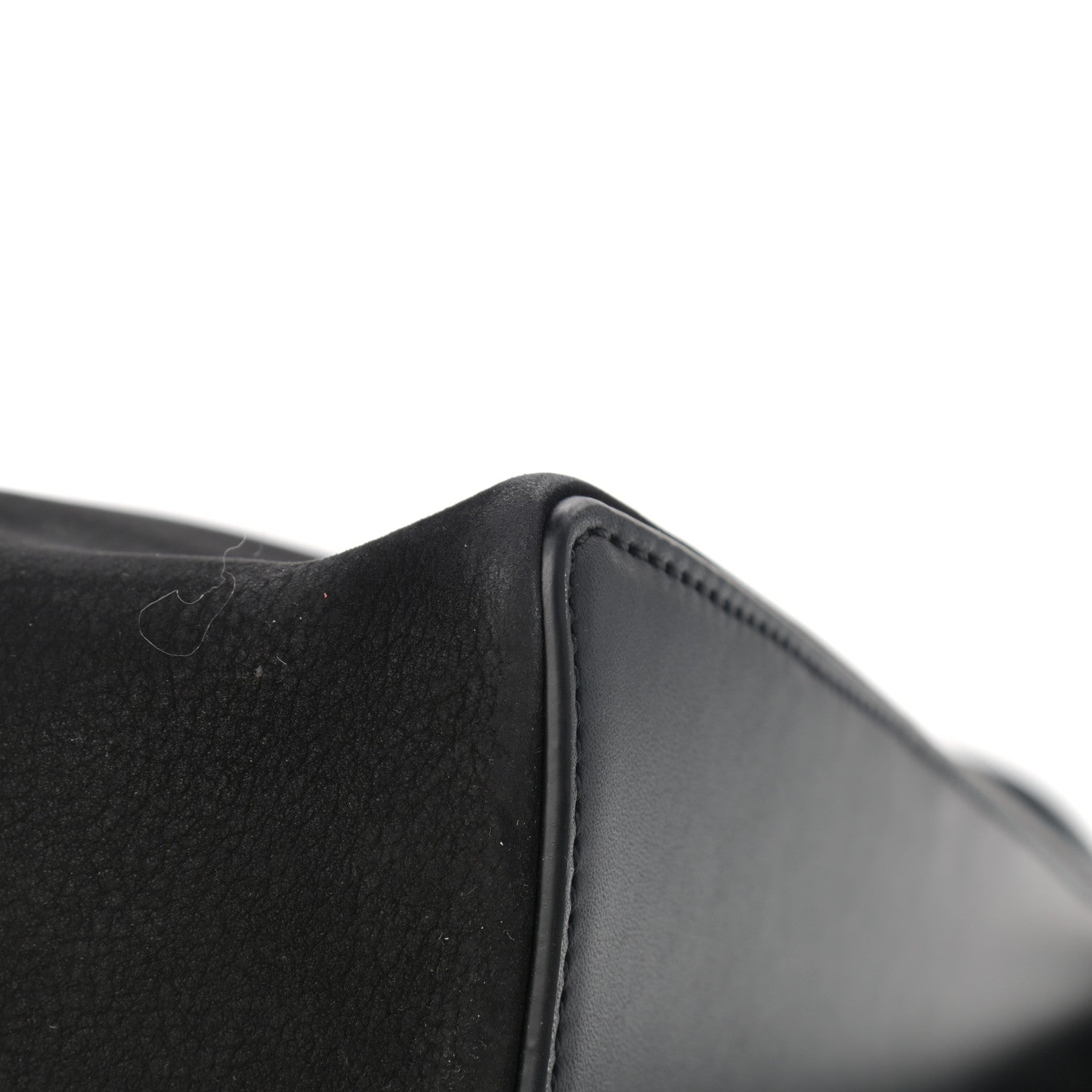 Loewe Nubuck Calfskin Berlingo Shoulder Bag Black 11 of 14